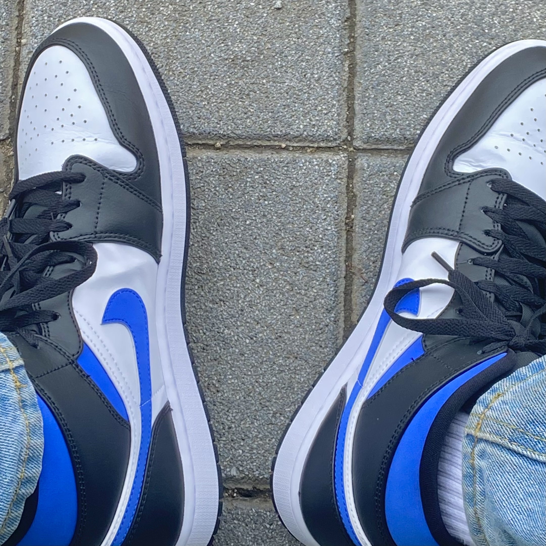 Jordan 1 Mid Racer Blue 착용 스타일 - 1