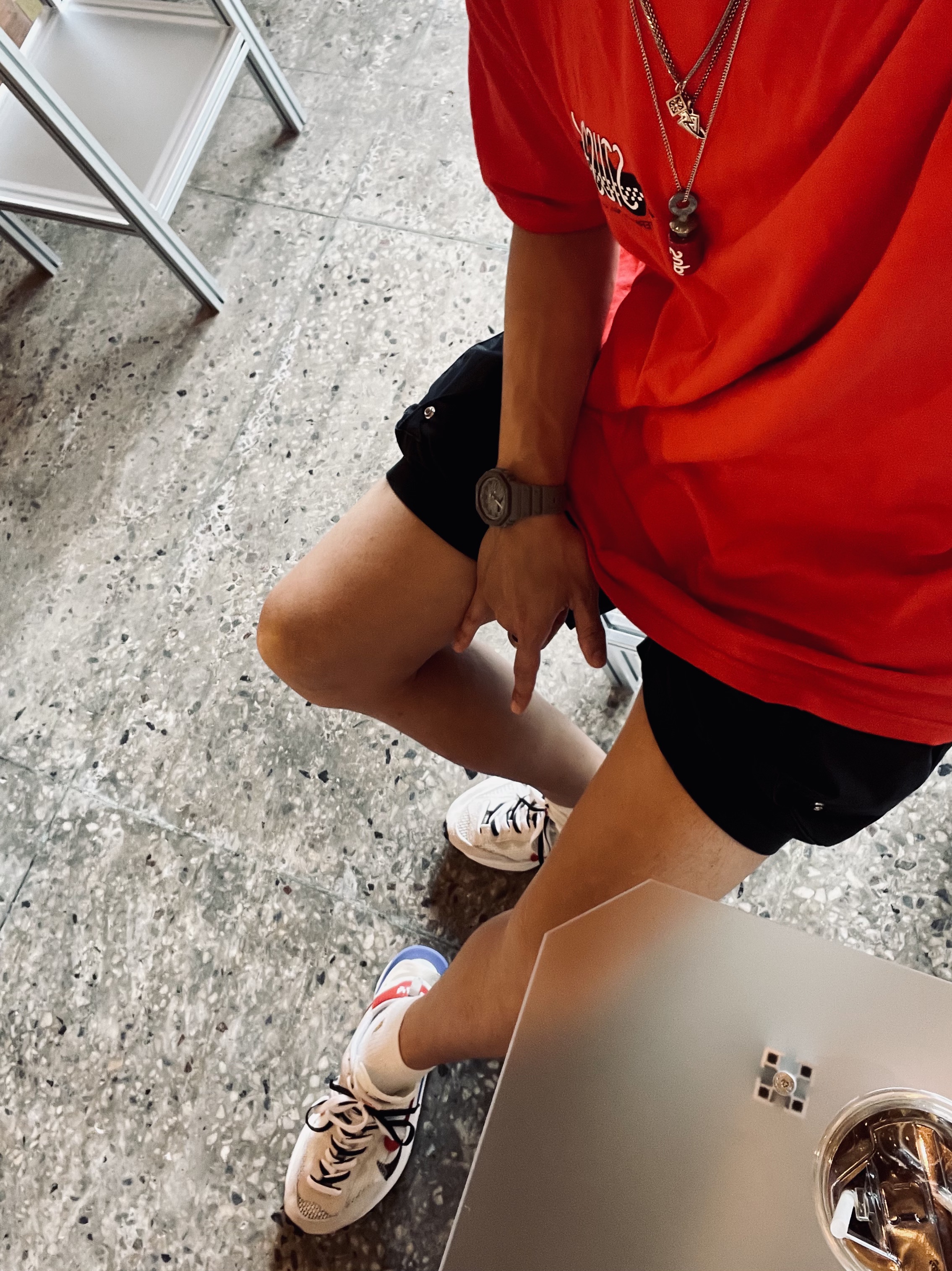 Nike x Sacai VaporWaffle Royal Fuchsia, Supreme Audubon Bird Call Red - 20SS 착용 스타일