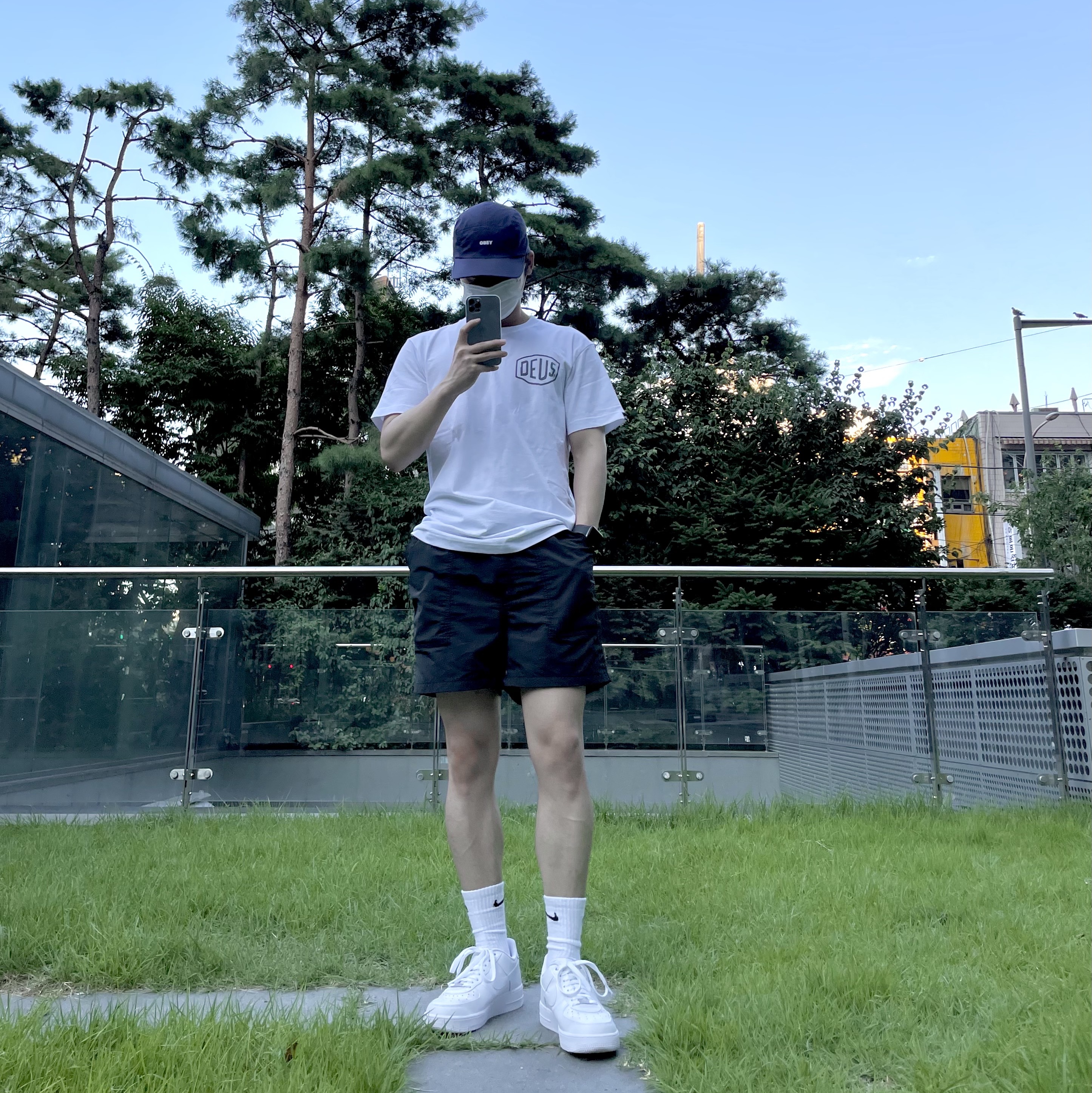 Nike Air Force 1 '07 Low White 착용 스타일