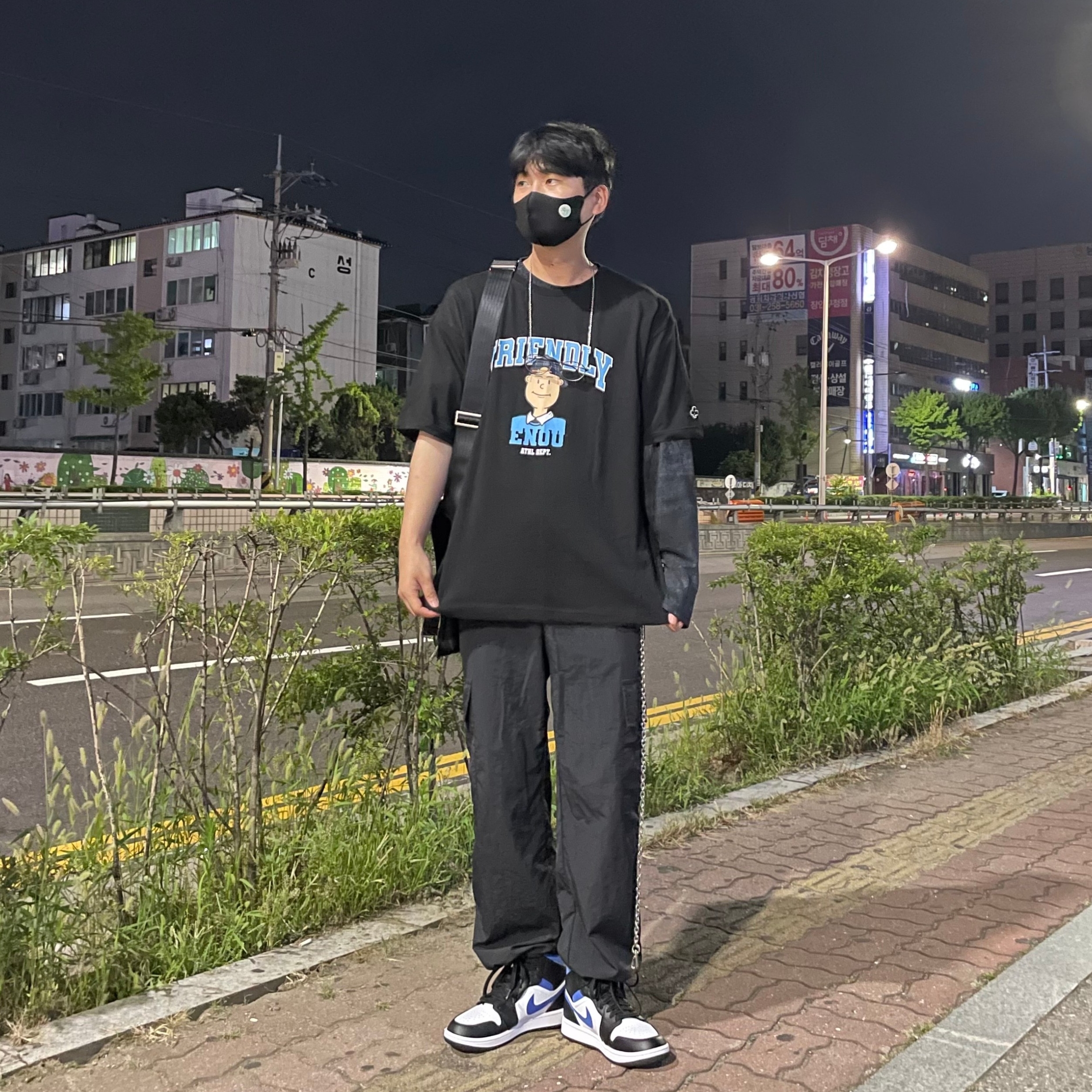 Jordan 1 Mid Racer Blue 착용 스타일