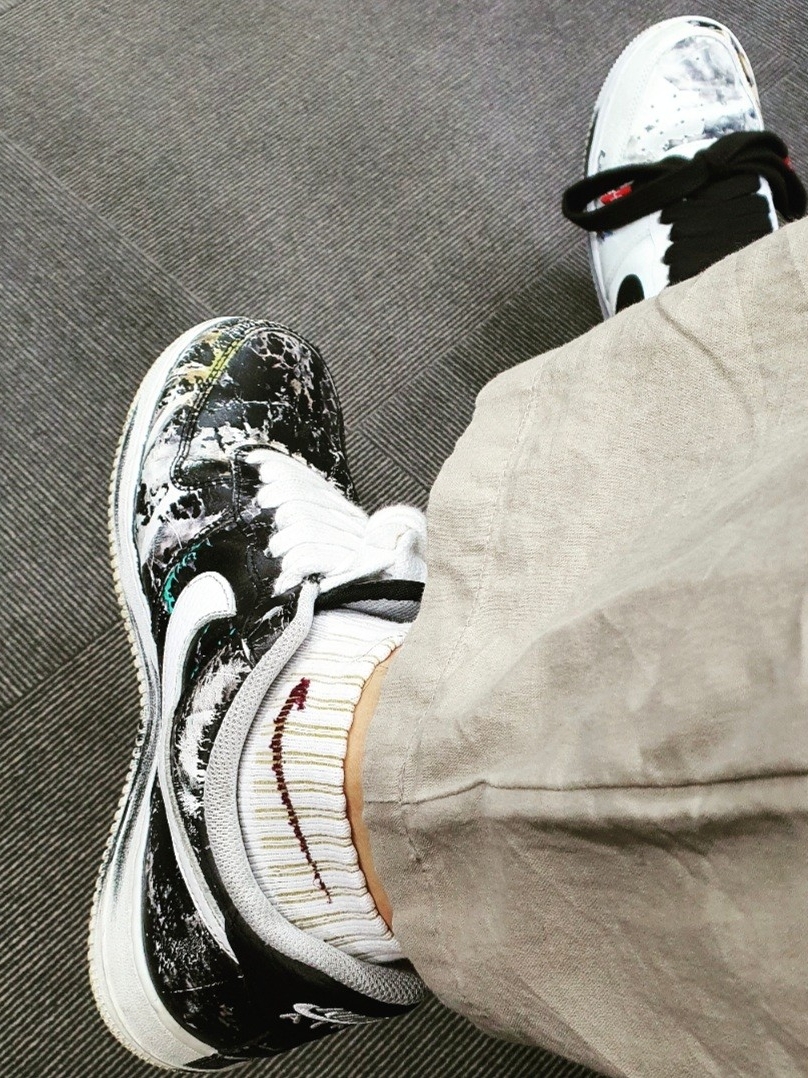 Nike x Peaceminusone Air Force 1 Low Para-Noise 2.0, Nike x Peaceminusone Air Force 1 Low Para-Noise 착용 스타일