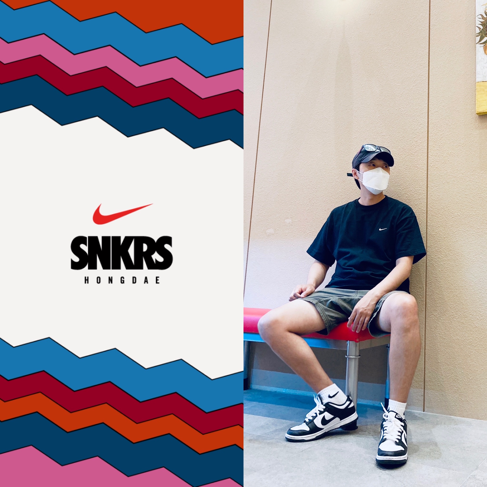 Nike NRG Solo Swoosh T-Shirt Black - Asia, Nike Dunk Low Retro Black 착용 스타일
