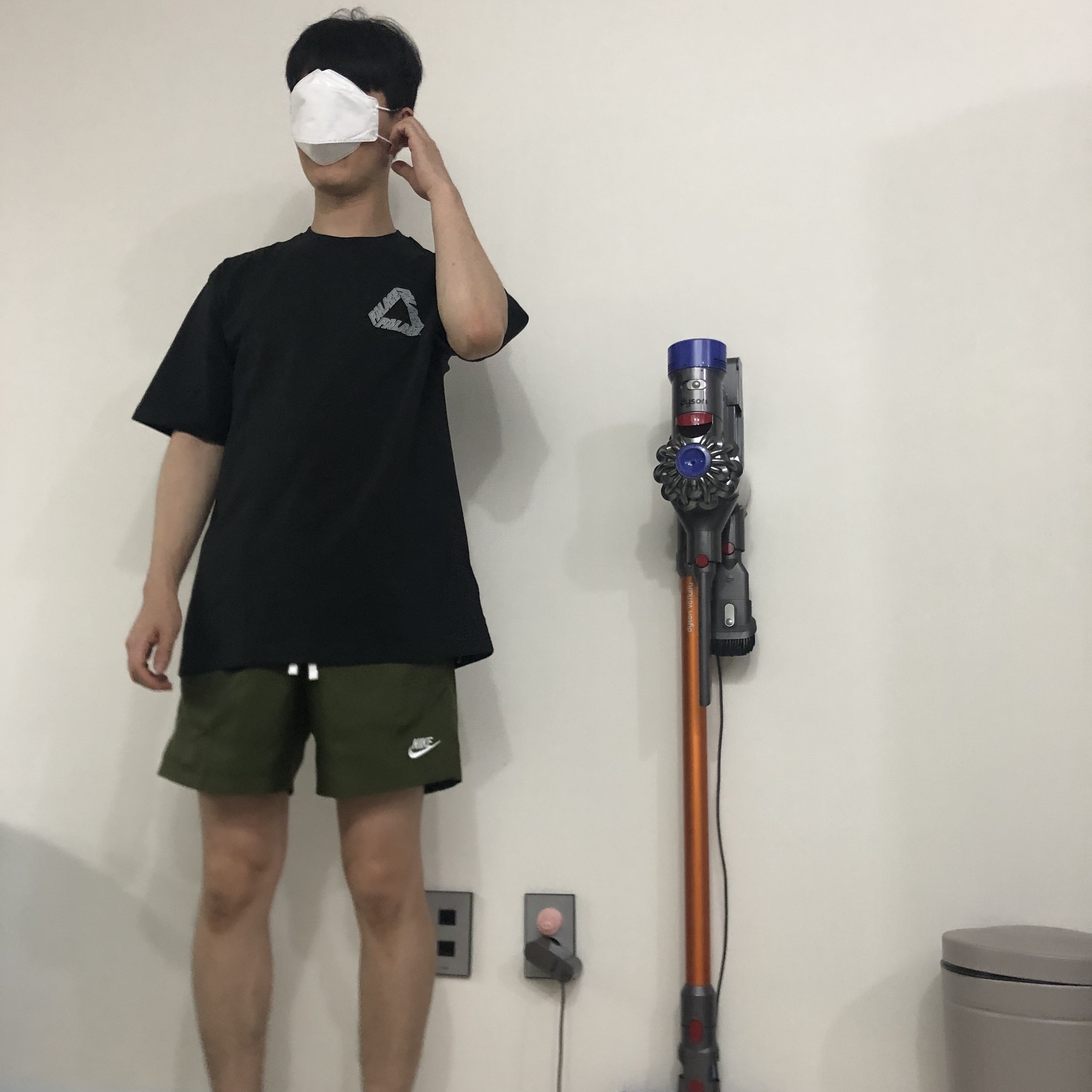 Palace P3 Team T-Shirt Black - 20FW 착용 스타일
