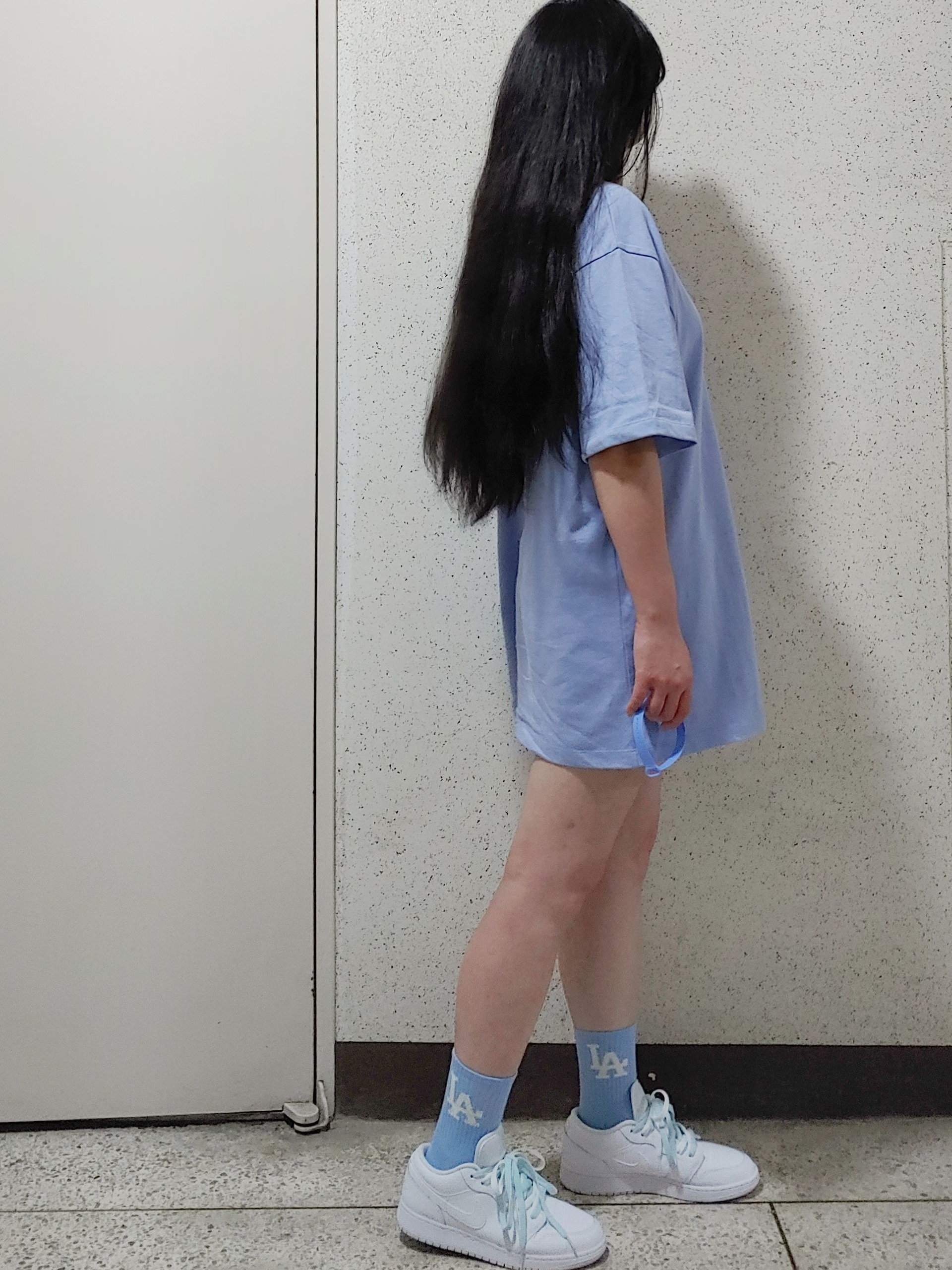 (GS) Jordan 1 Low Triple White 착용 스타일 - 4