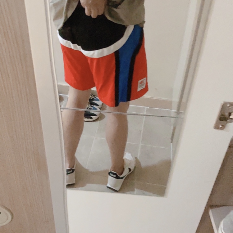 Nike x Undercover NRG Mesh Shorts Red Black - Asia, Nike Air Tailwind 79 White Phantom Black 착용 스타일 - 4