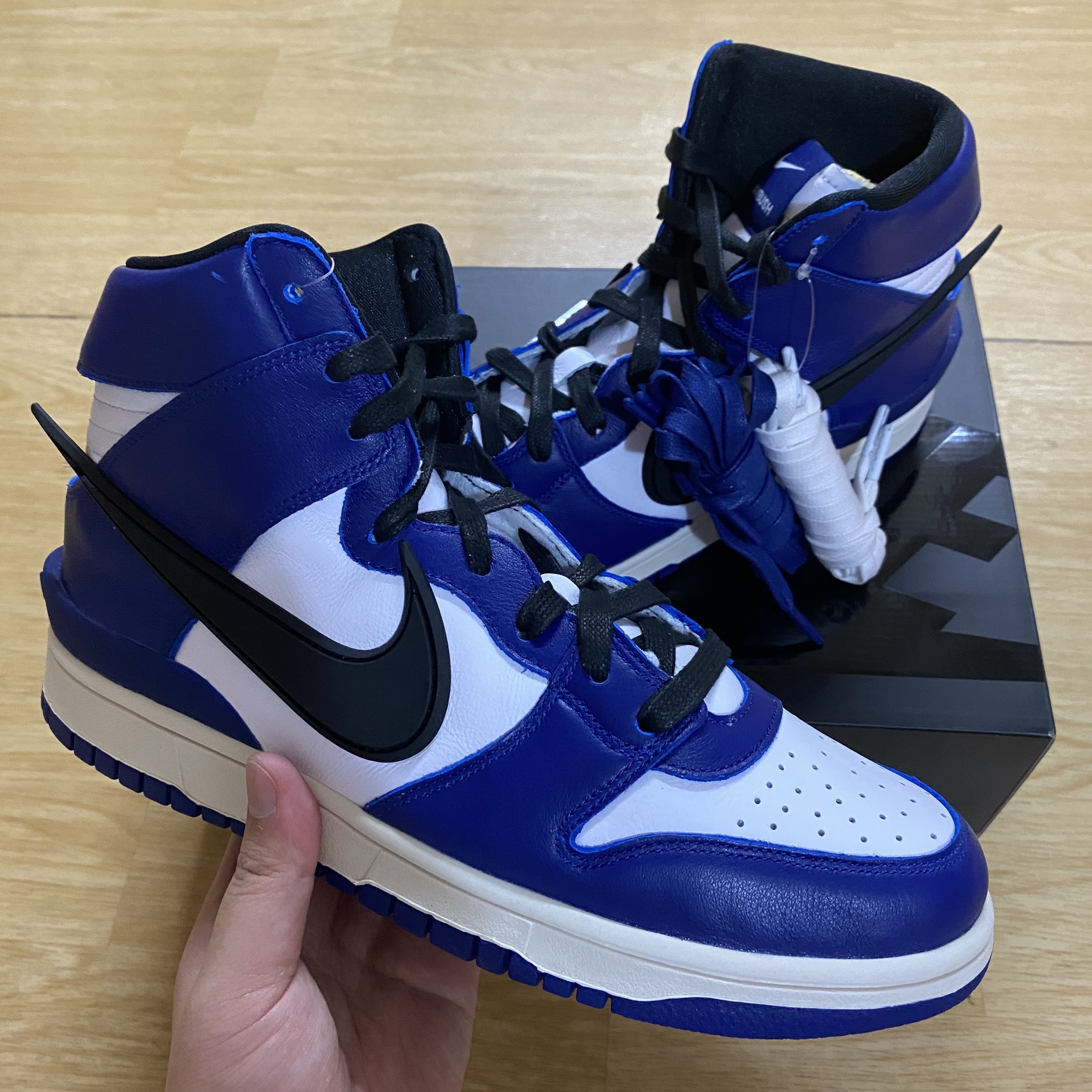 Nike x Ambush Dunk High Deep Royal Blue 착용 스타일