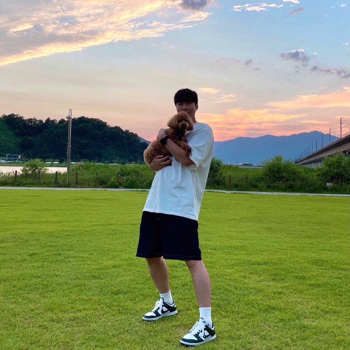 Nike Dunk Low Retro Varsity Green 착용 스타일