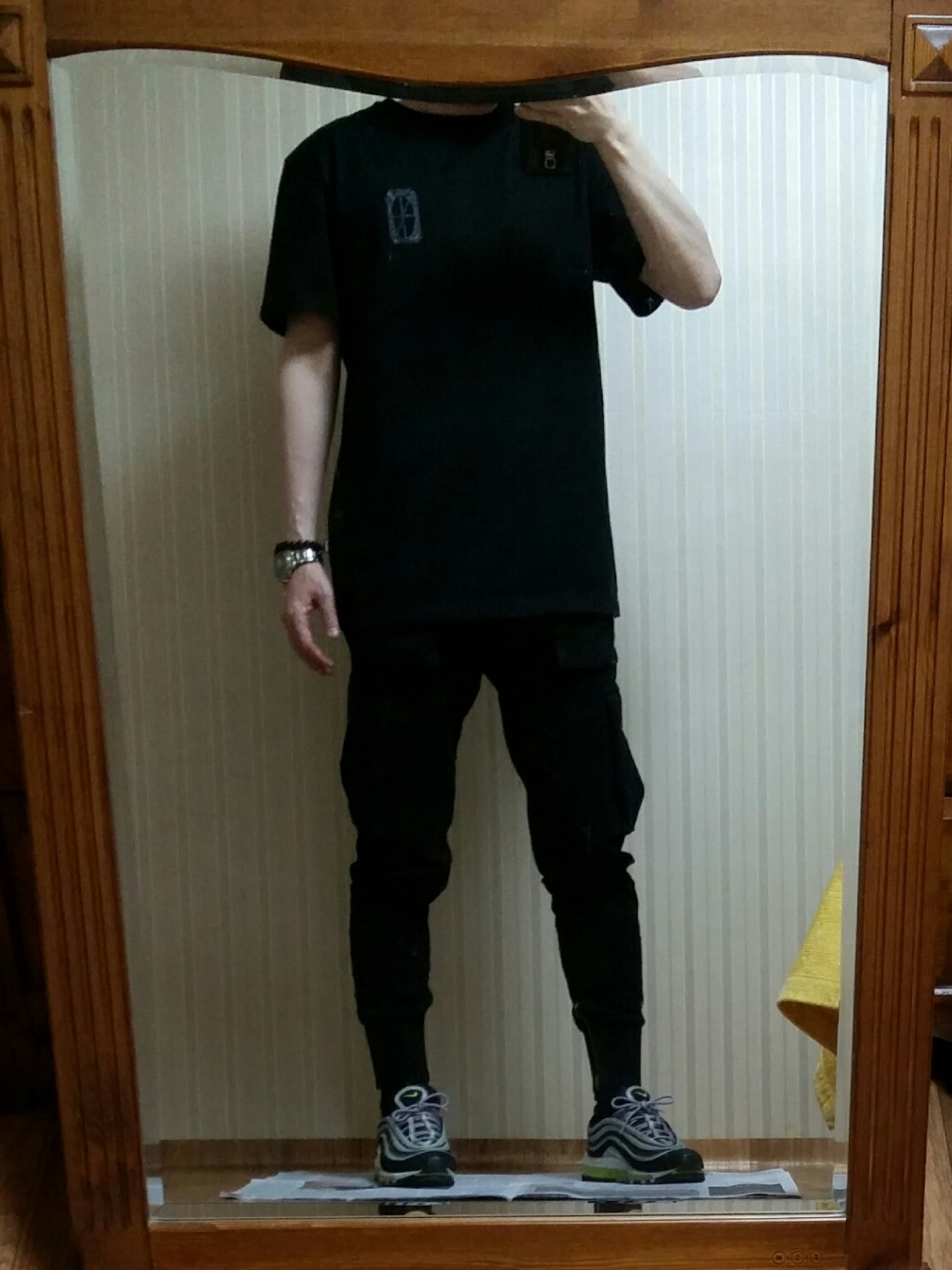 Nike Air Max 97 OG Black Volt Asia 착용 스타일