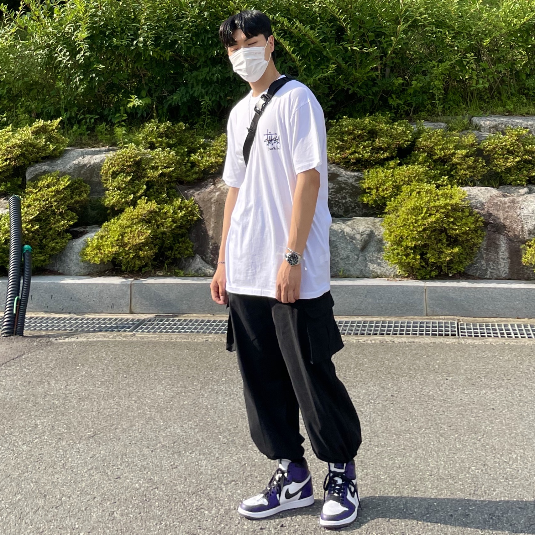 Jordan 1 Retro High OG Court Purple 2020 착용 스타일 - 1