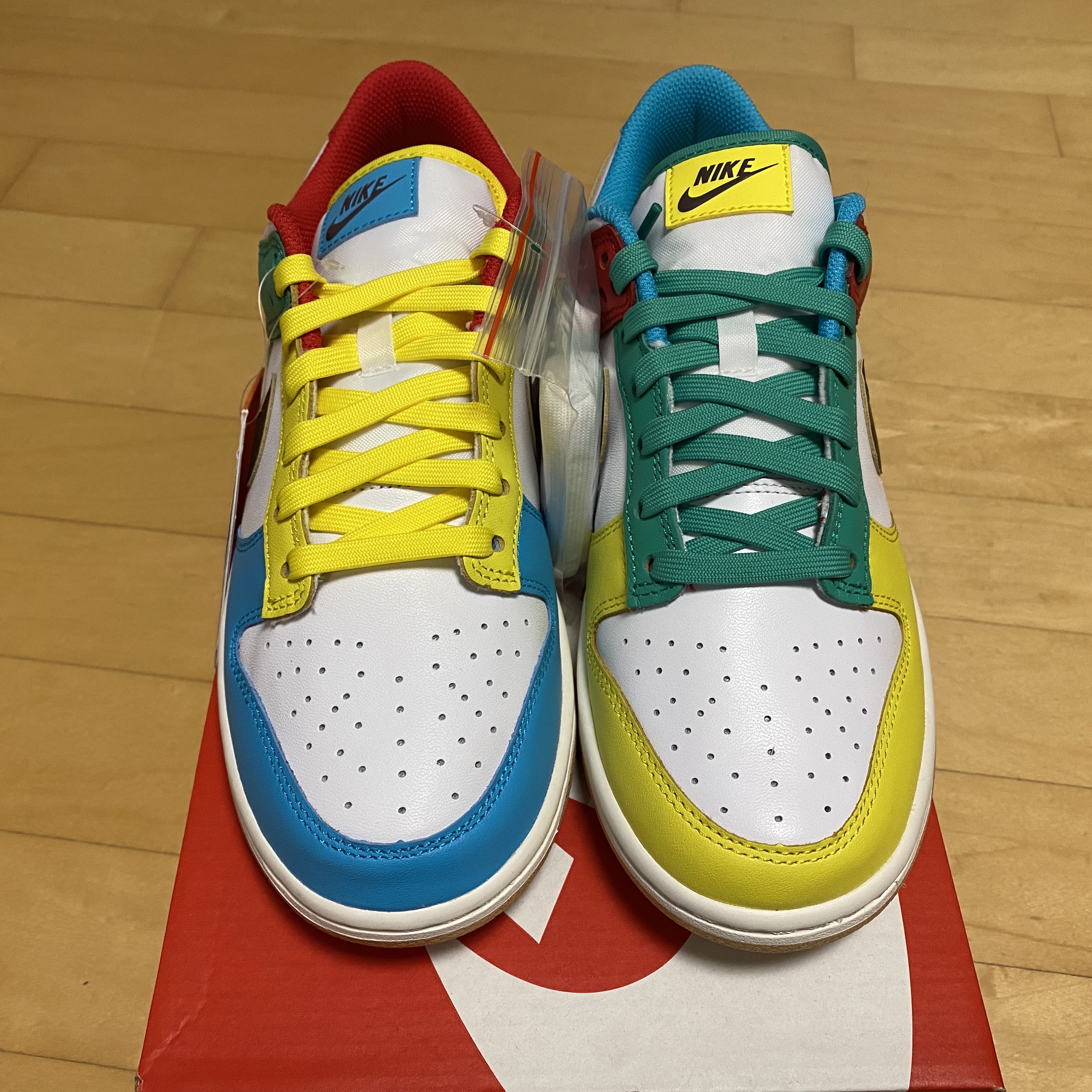 Nike Dunk Low SE Free.99 White 착용 스타일 - 3