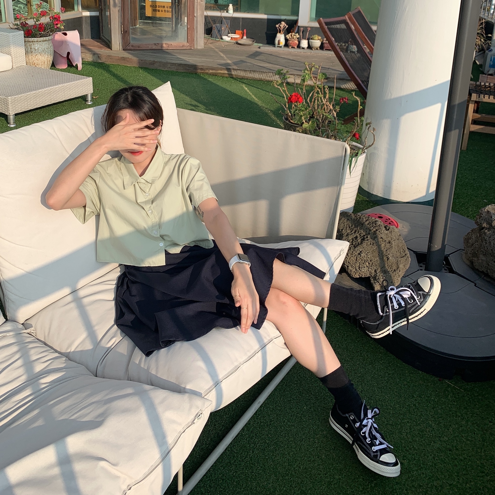 Converse x Moncler x Fragment Chuck 70 Ox Fraylor III Black 착용 스타일 - 2