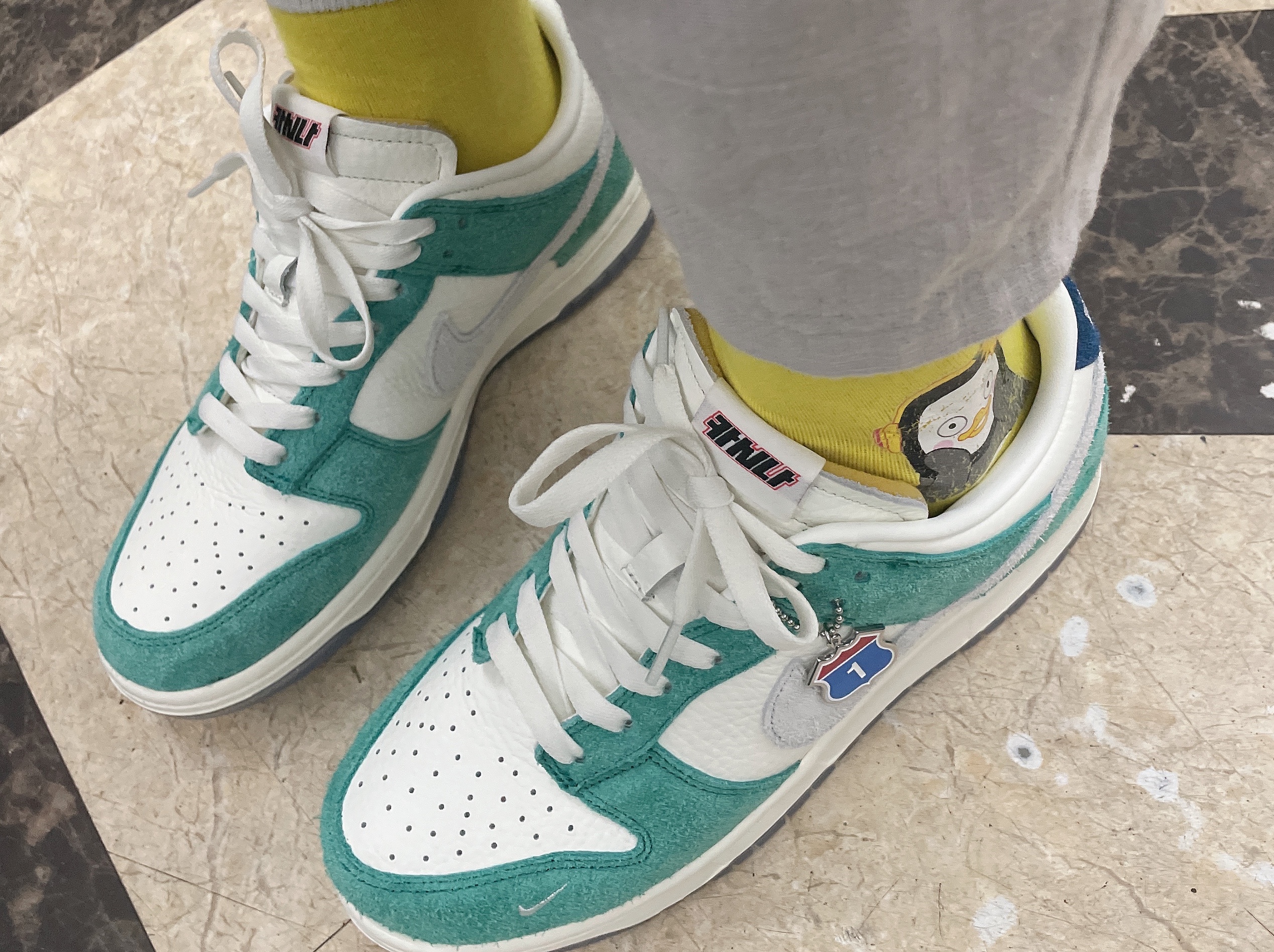 Nike x Kasina Dunk Low Road Sign - Kasina Exclusive 착용 스타일