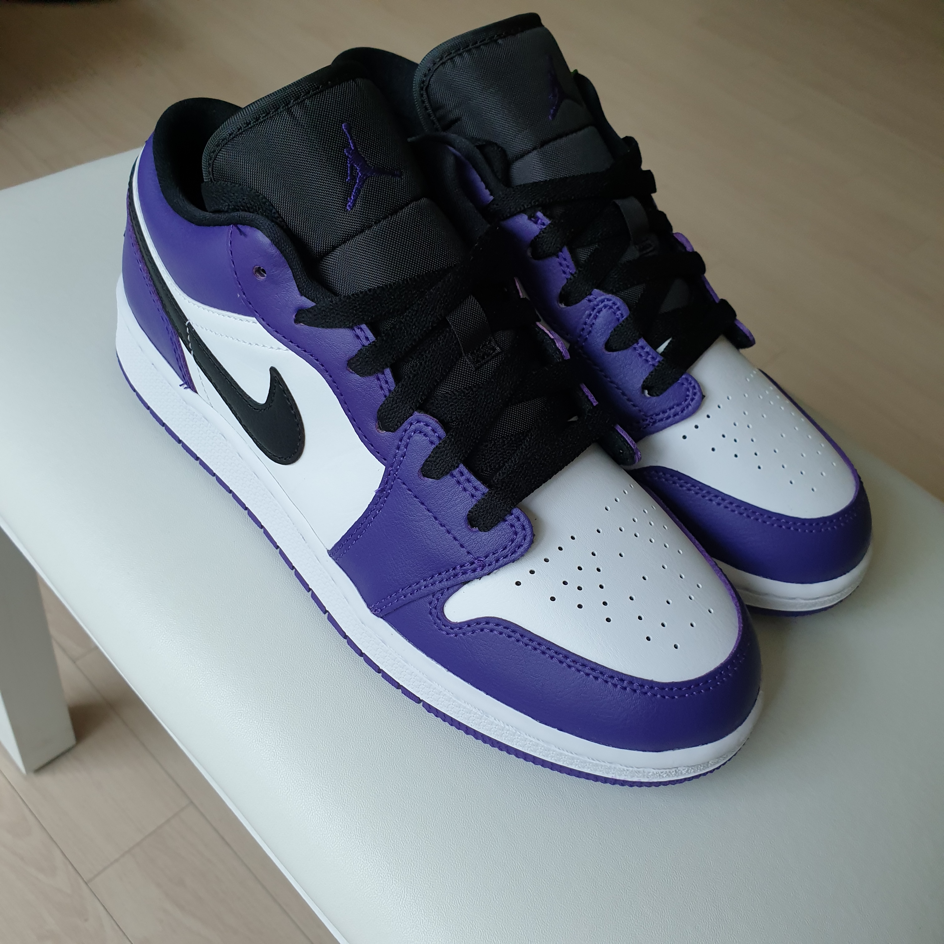 (GS) Jordan 1 Low Court Purple 2020 착용 스타일 - 4