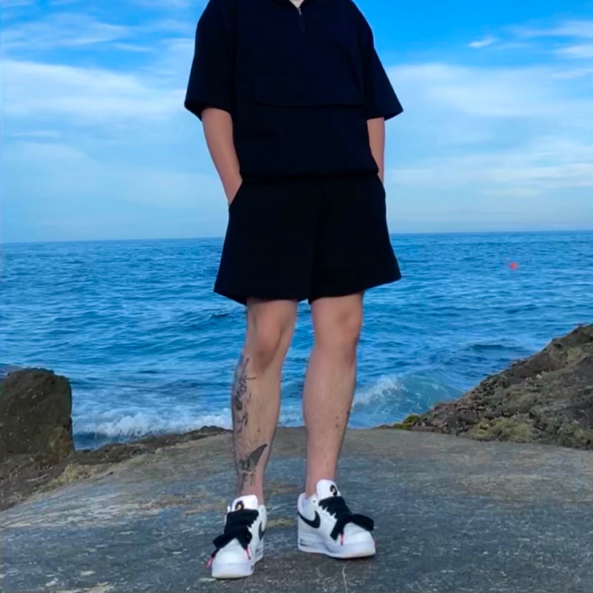 Nike x Peaceminusone Air Force 1 Low Para-Noise 2.0 착용 스타일