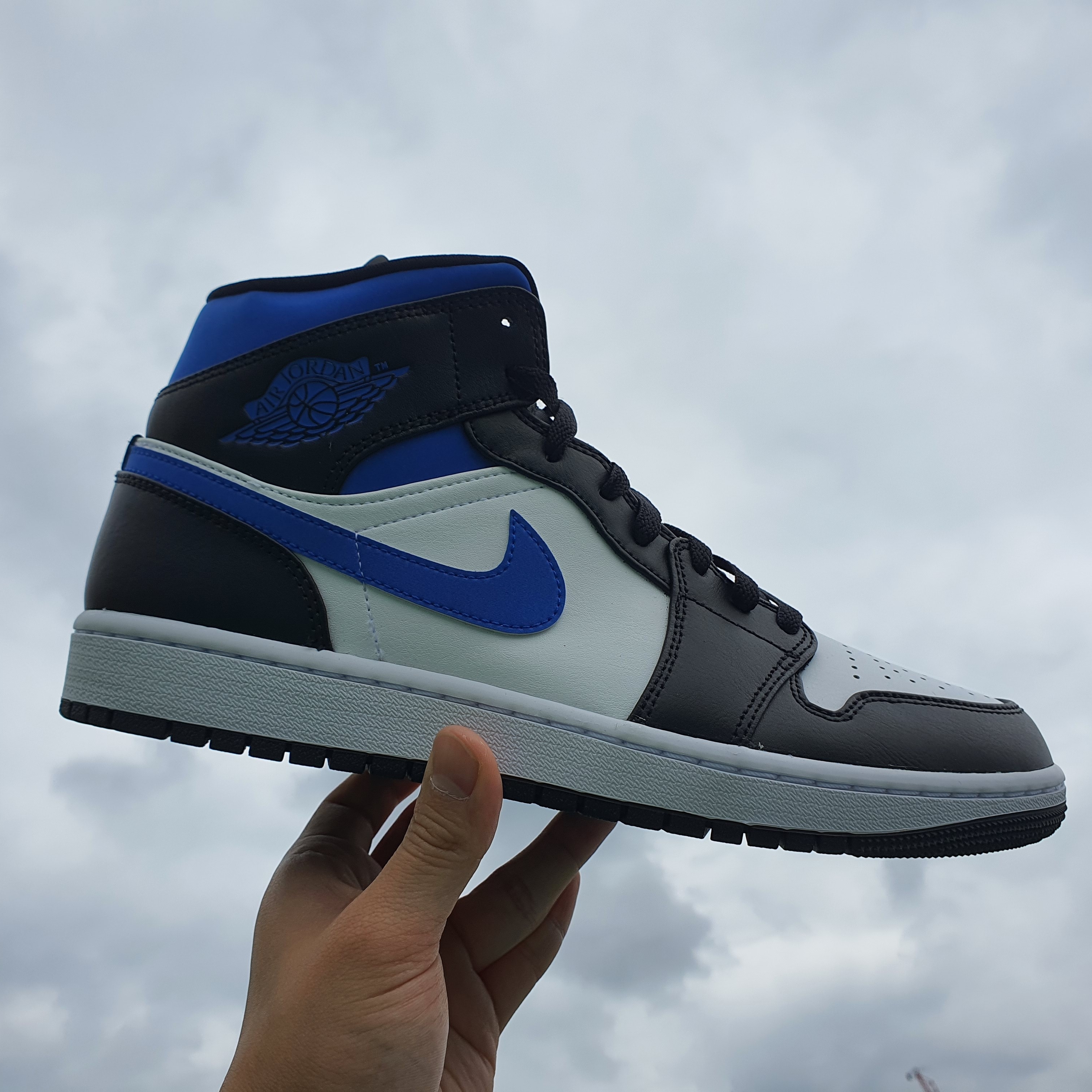 Jordan 1 Mid Racer Blue 착용 스타일 - 2