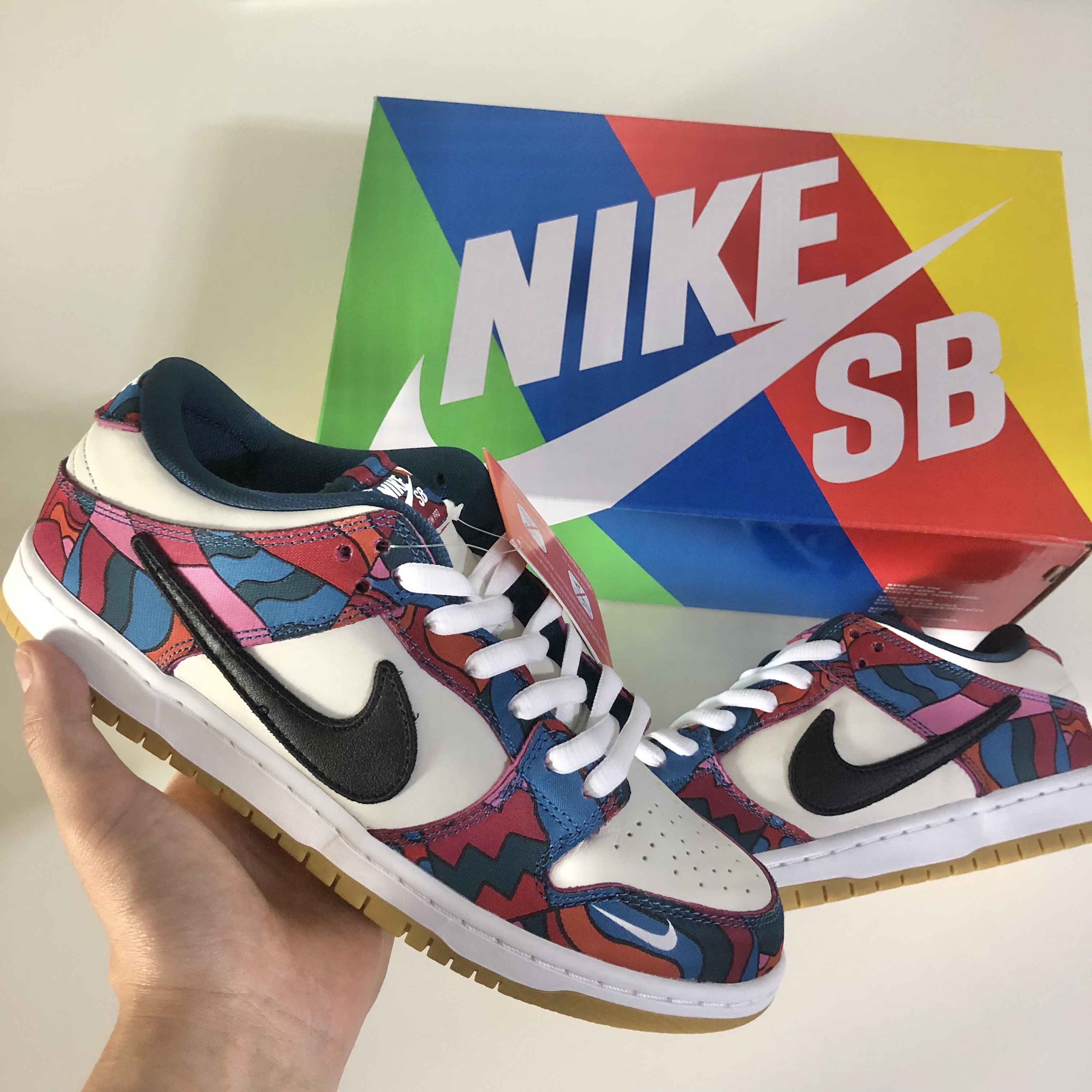 Nike x Parra SB Dunk Low Pro Abstract Art 착용 스타일