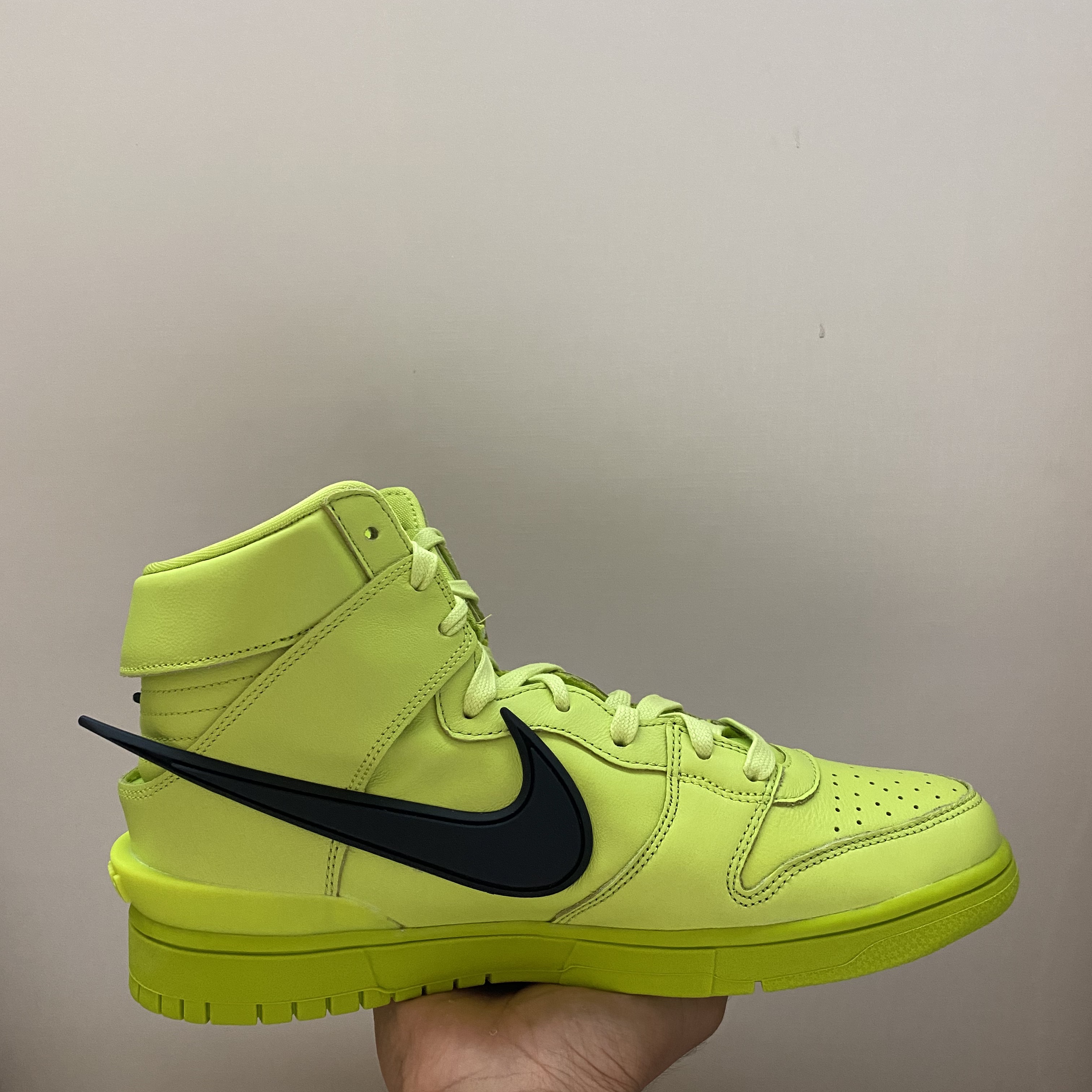 Nike x Ambush Dunk High Flash Lime, Nike x Ambush Dunk High Cosmic Fuchsia 착용 스타일 - 1