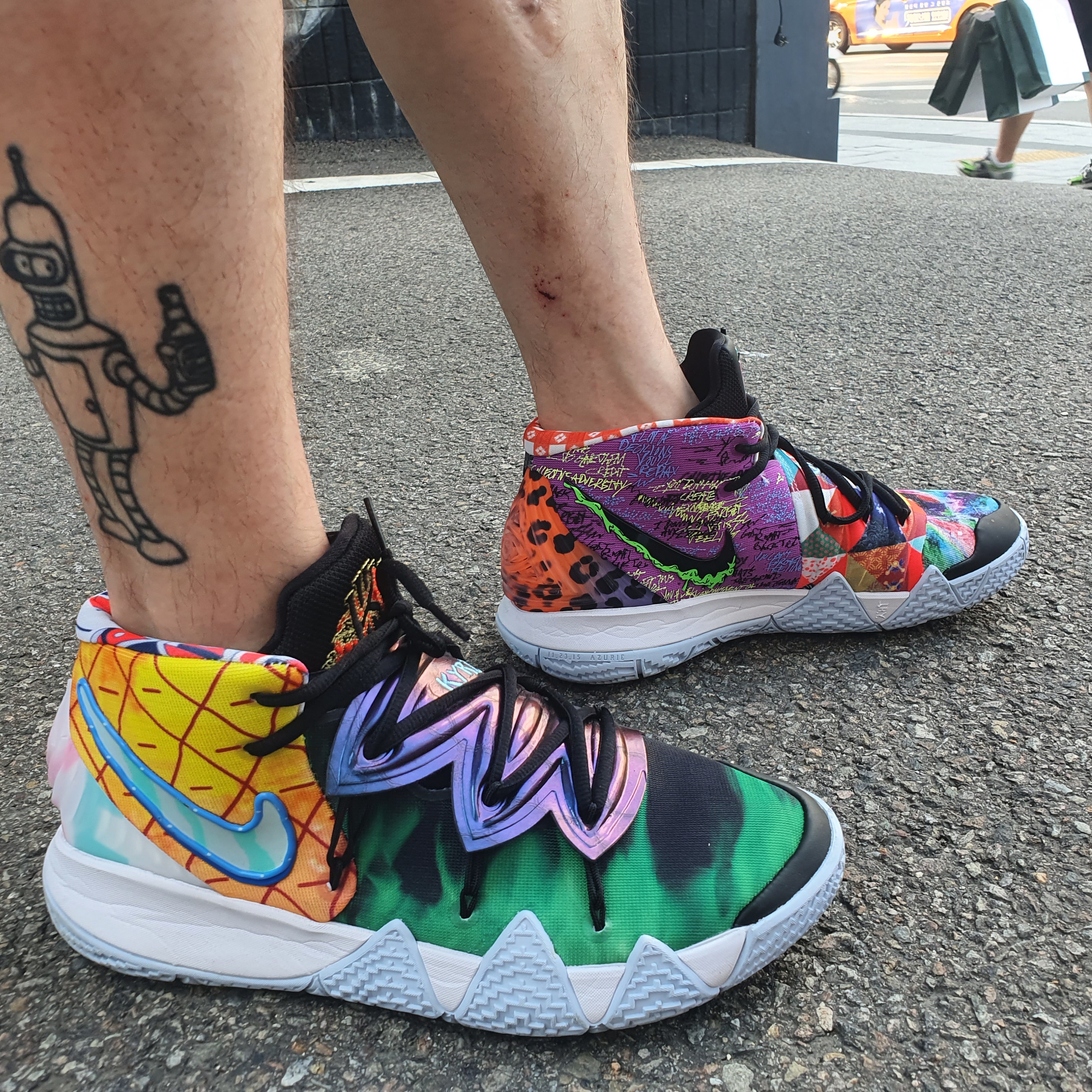 Nike x SpongeBob SquarePants Kyrie 5 EP Pineapple House, Nike Kyrie 5 Friends 착용 스타일 - 2