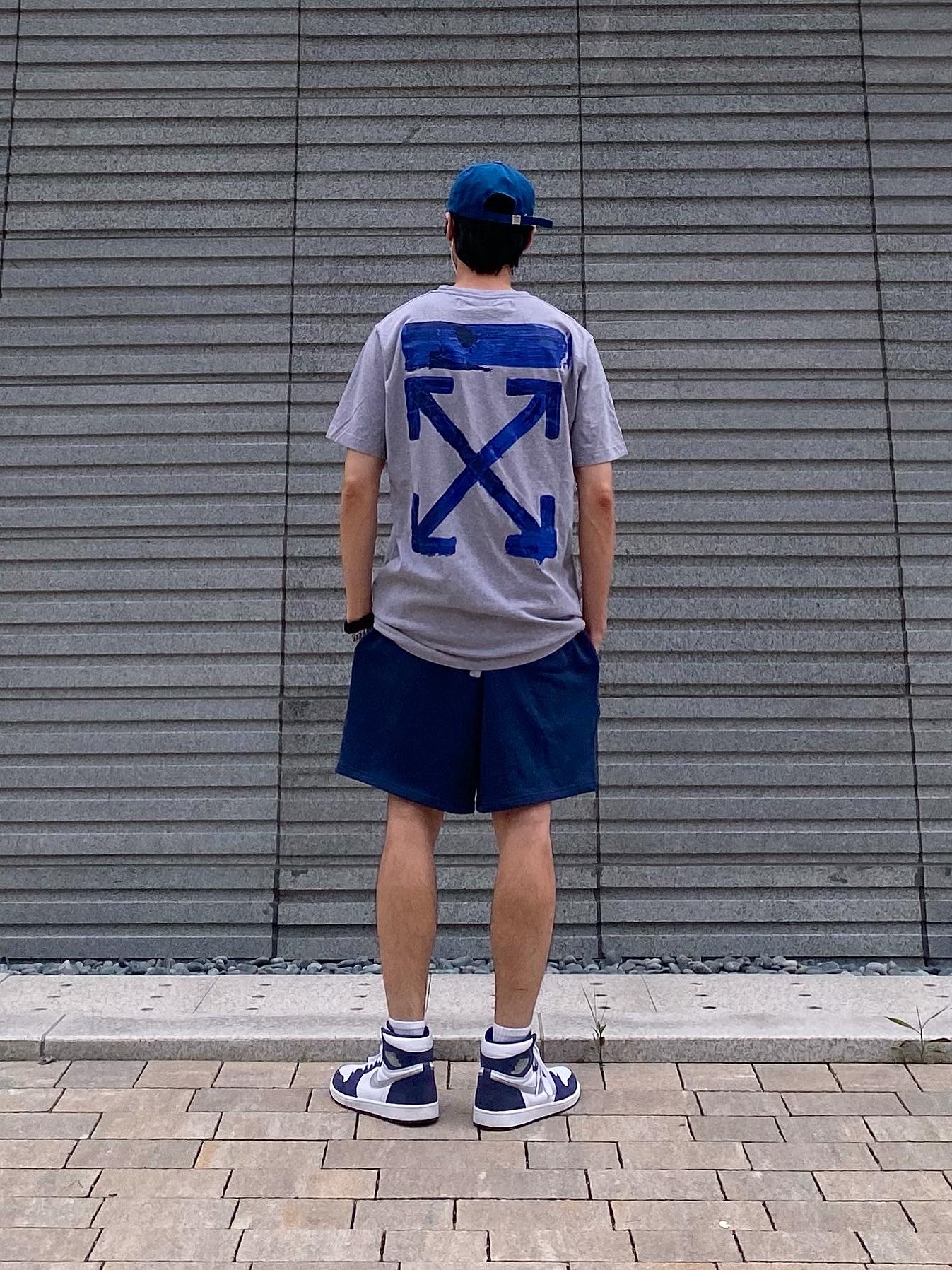 Jordan 1 Retro High OG CO.JP Midnight Navy 착용 스타일 - 1