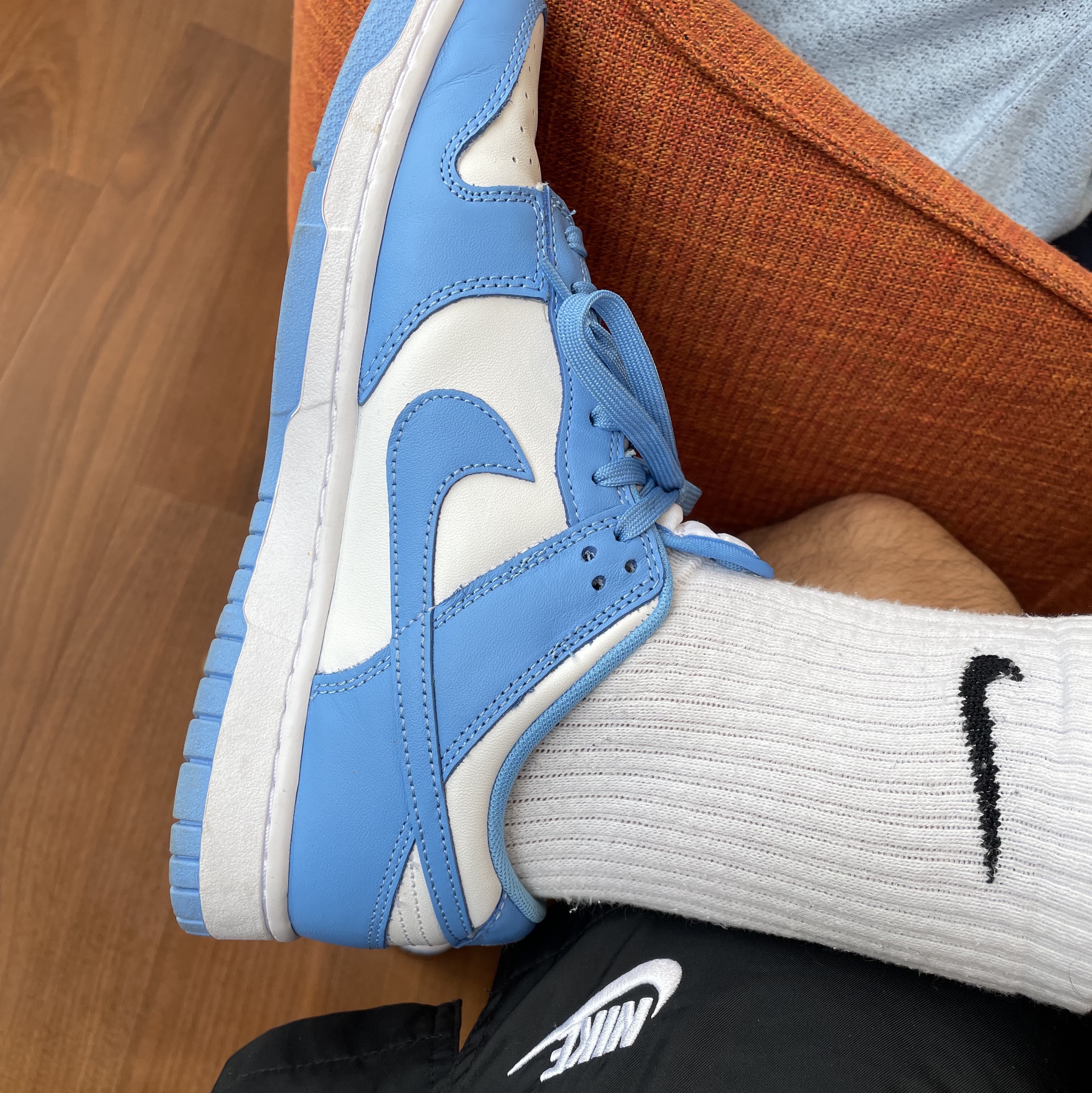 Nike Dunk Low Retro University Blue 착용 스타일