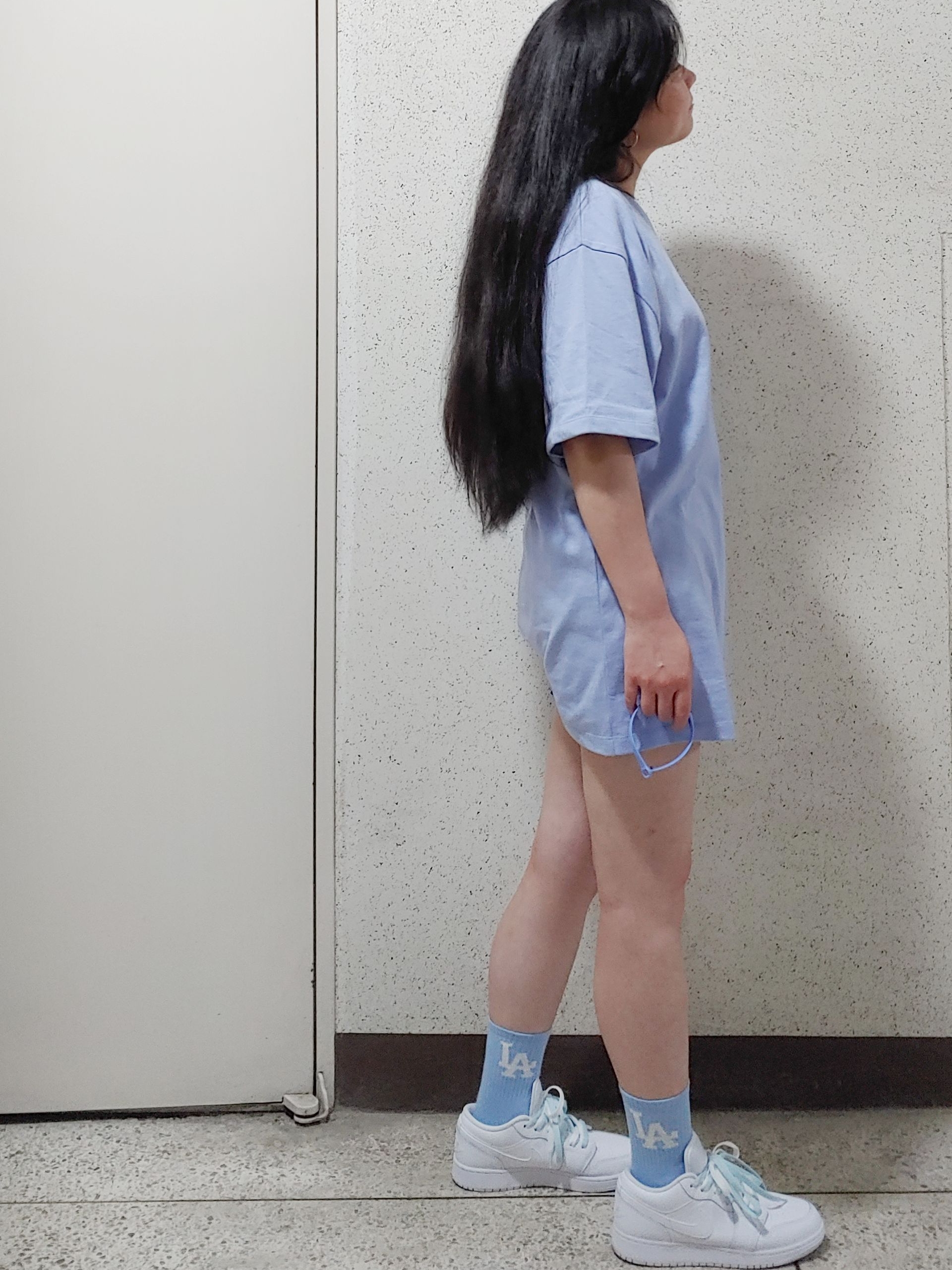 (GS) Jordan 1 Low Triple White 착용 스타일 - 3