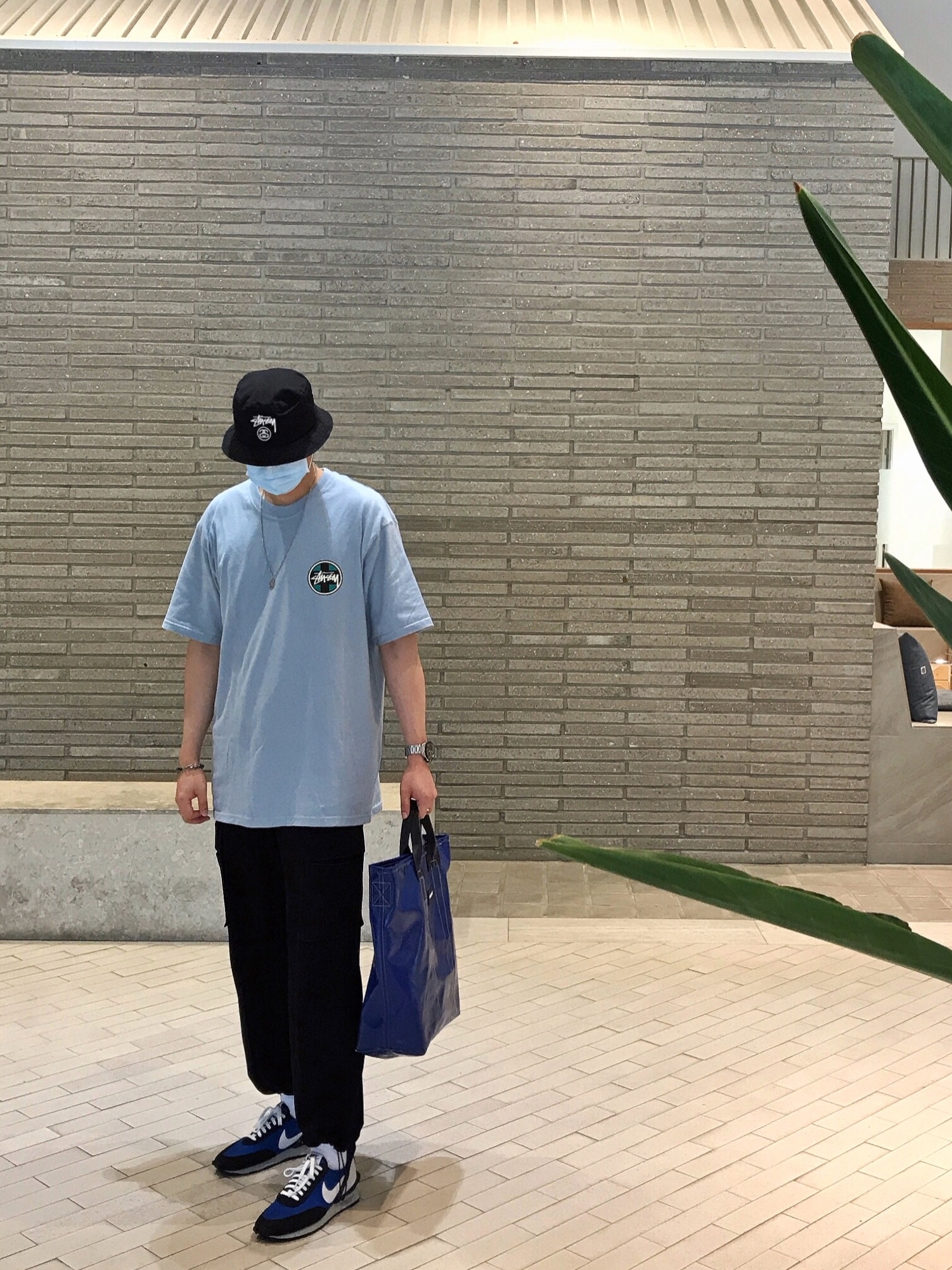 Nike x Undercover Daybreak Blue Jay 착용 스타일