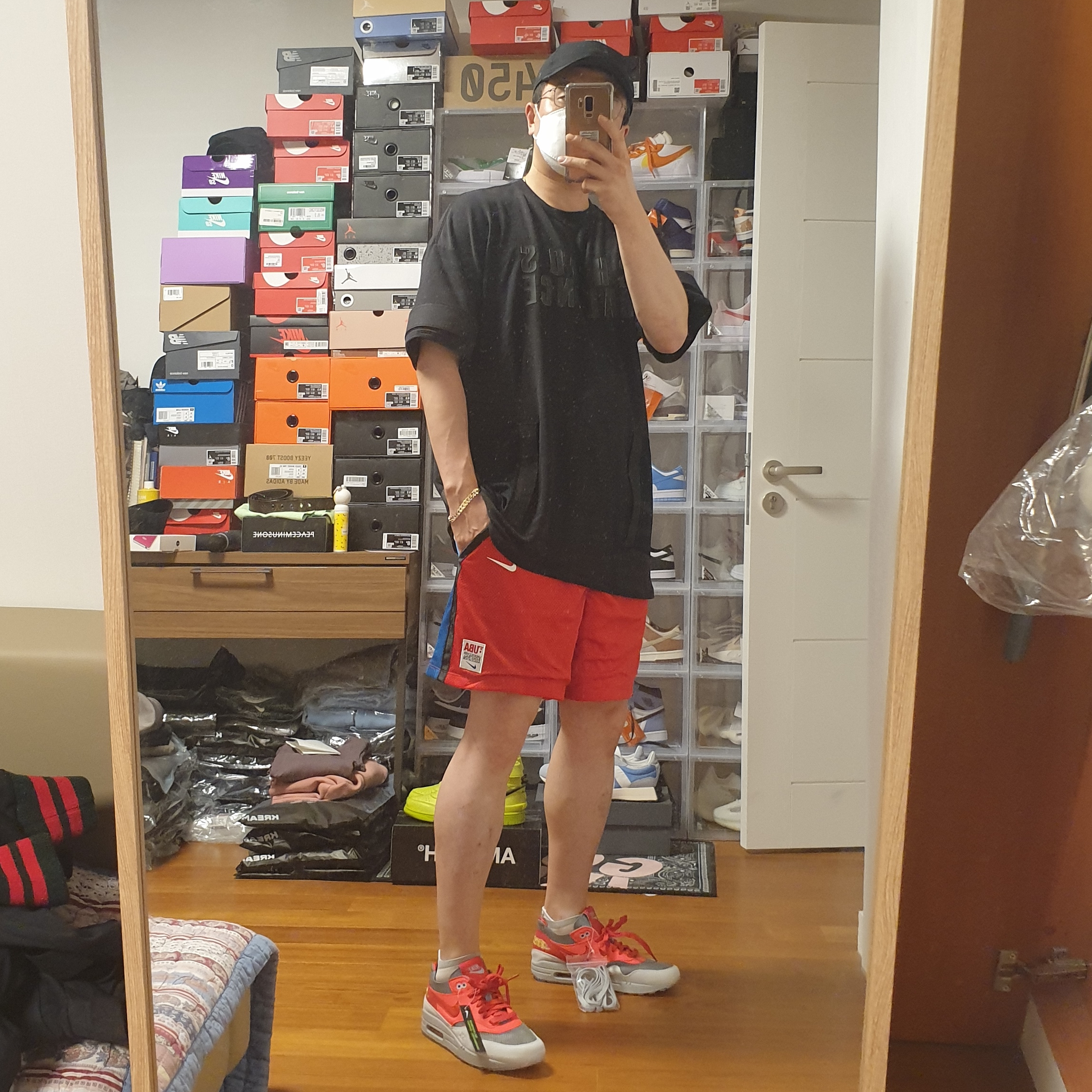 Nike x Undercover NRG Mesh Shorts Red Black - Asia, Nike x Drake Nocta NRG AU L91 Cap 착용 스타일 - 1