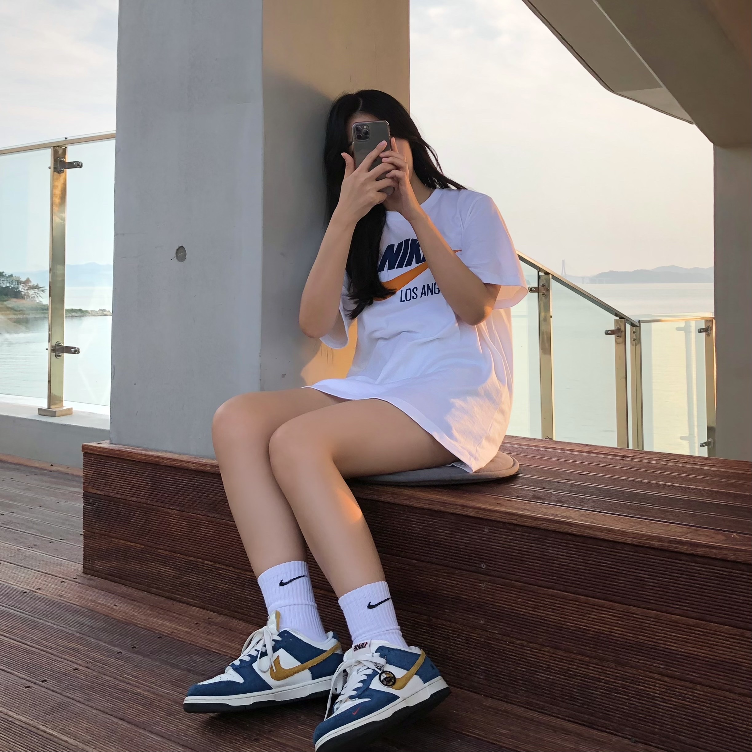 Nike x Kasina Dunk Low 80's Bus 착용 스타일