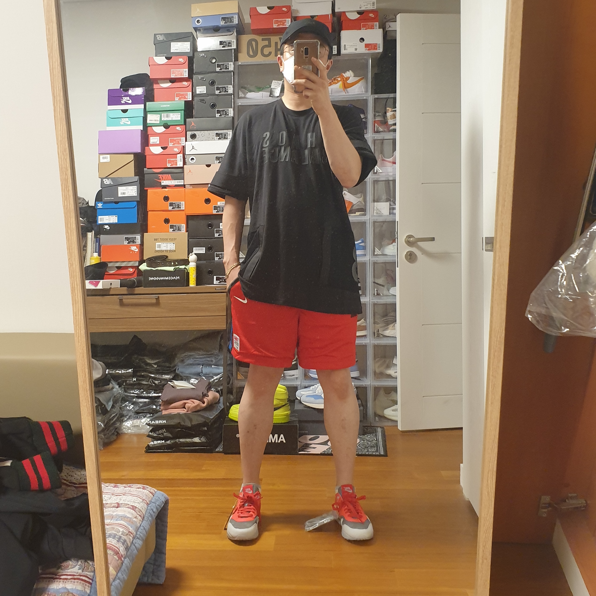 Nike x Undercover NRG Mesh Shorts Red Black - Asia, Nike x Drake Nocta NRG AU L91 Cap 착용 스타일 - 2