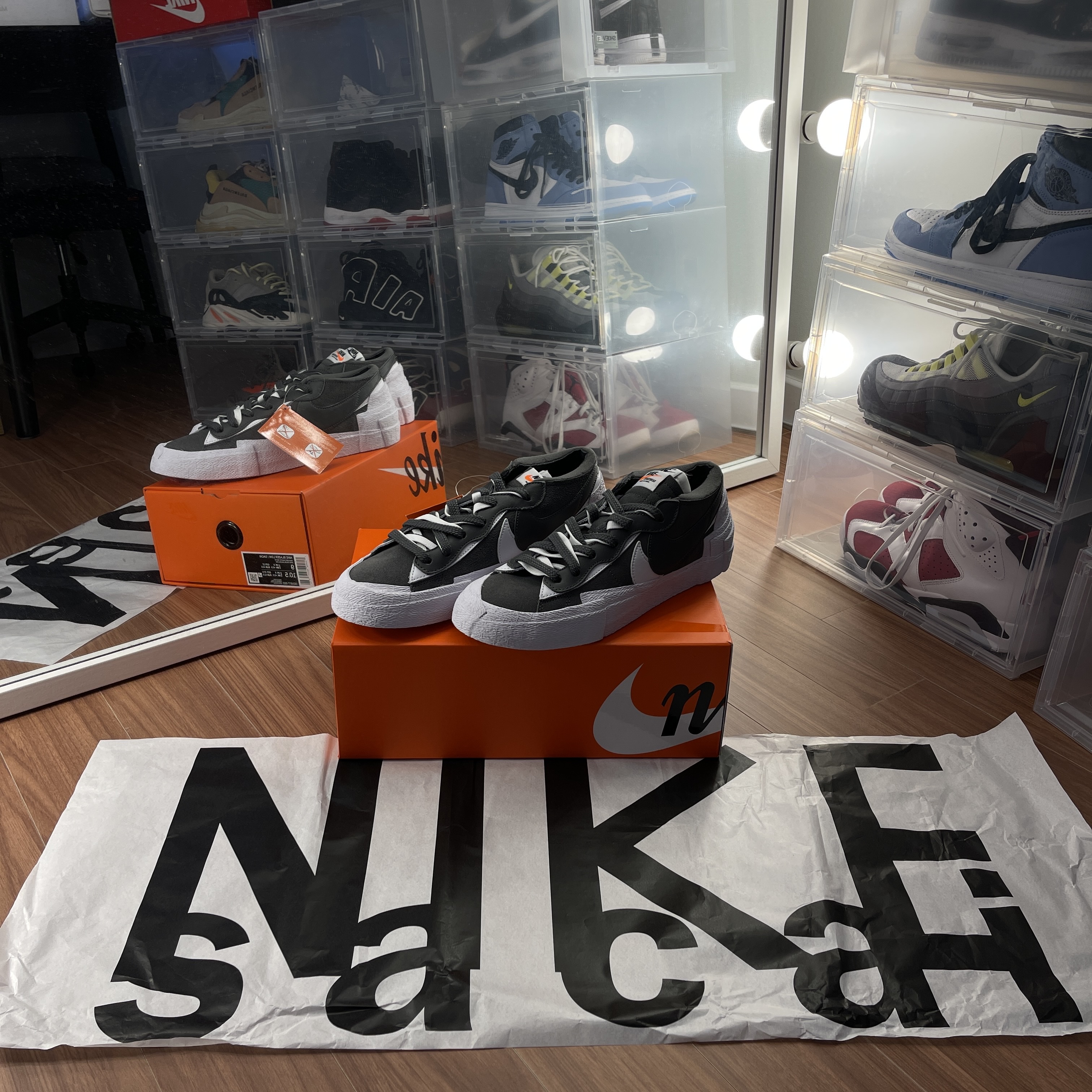 Nike x Sacai Blazer Low Iron Grey 착용 스타일