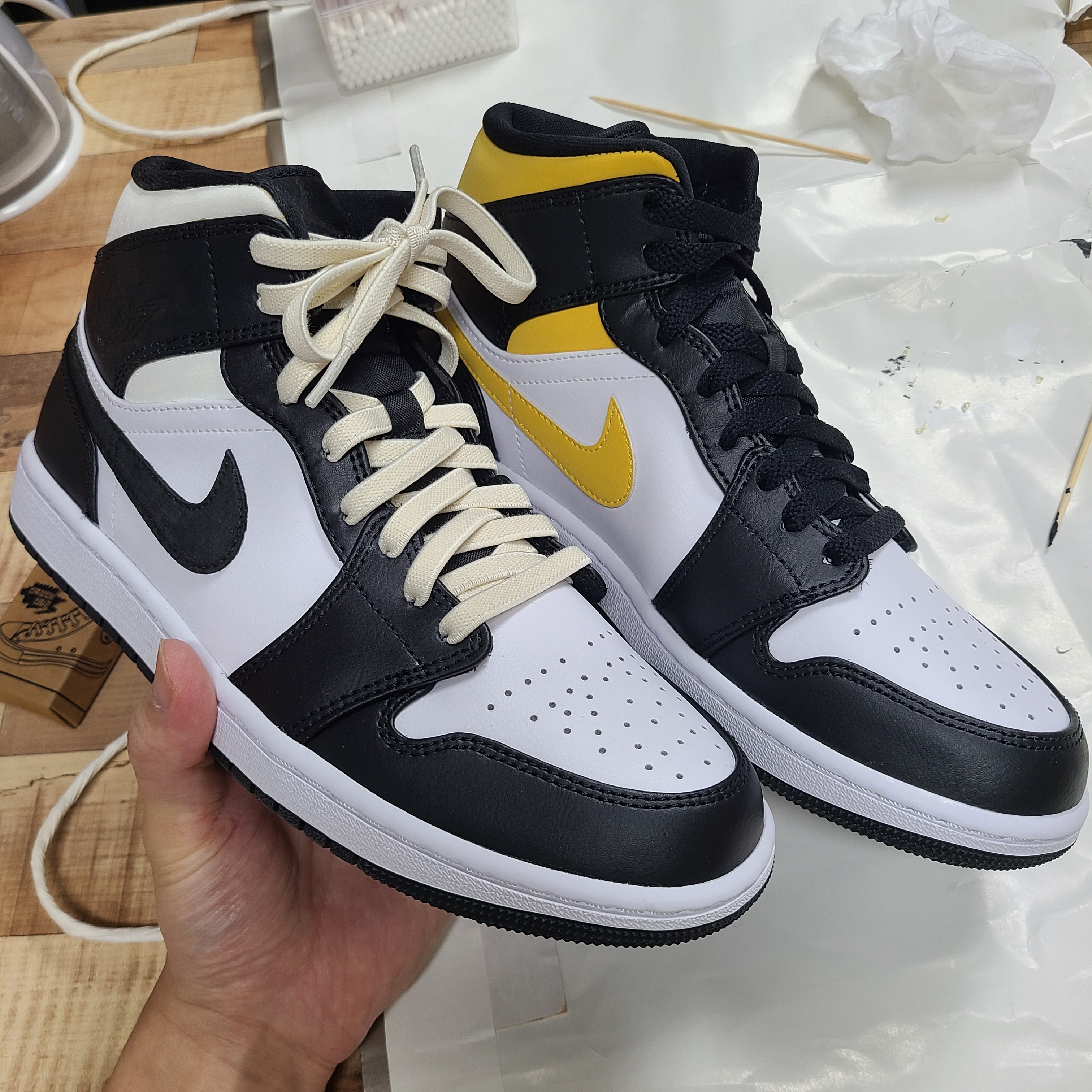 Jordan 1 Mid Pollen μ°©μ© μ€νμΌ