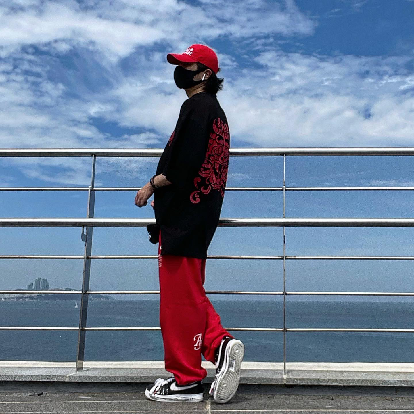 Nike x Peaceminusone Air Force 1 Low Para-Noise 착용 스타일 - 1