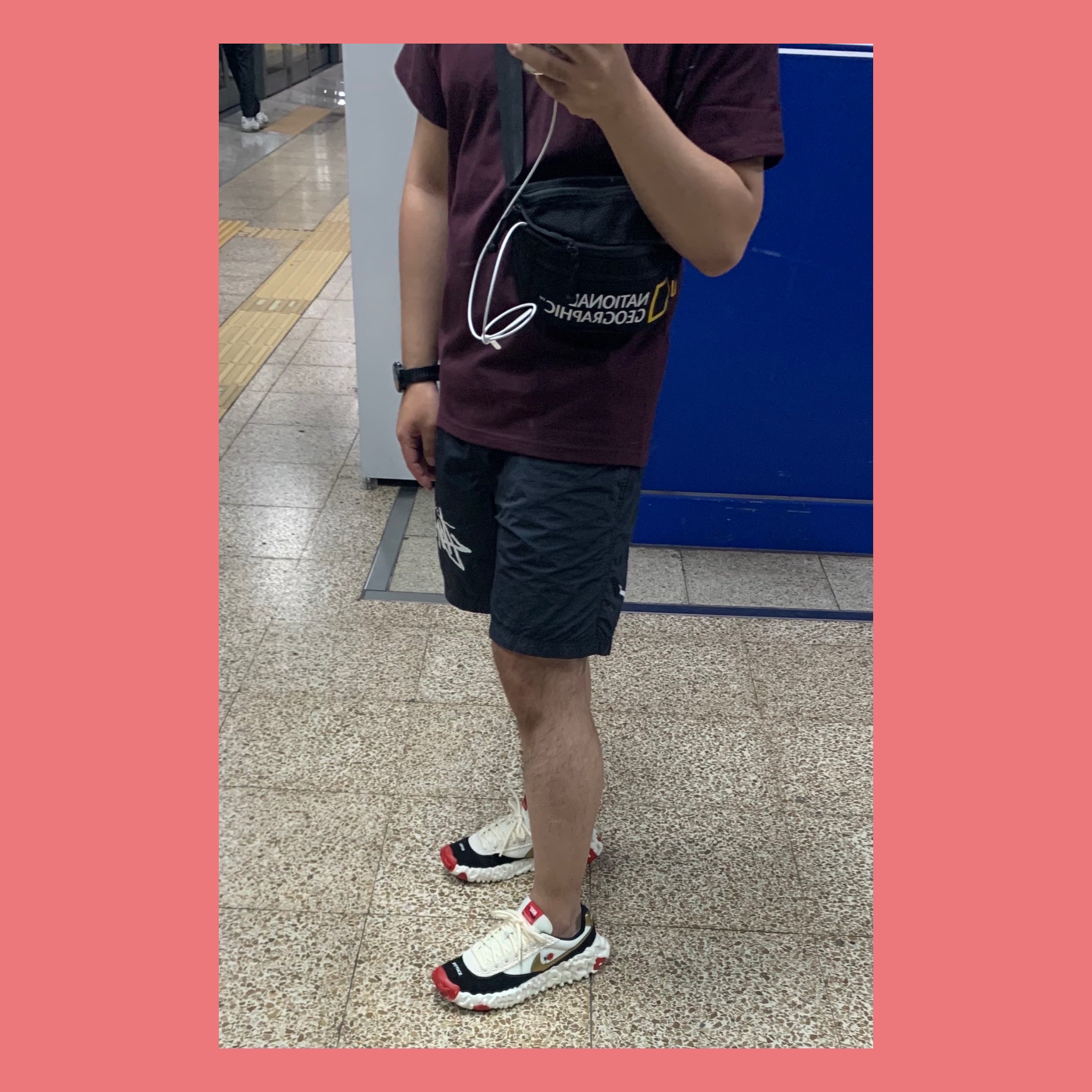 Nike x Undercover Overbreak Sail Gold, Nike x Stussy Water Shorts Off Noir 착용 스타일