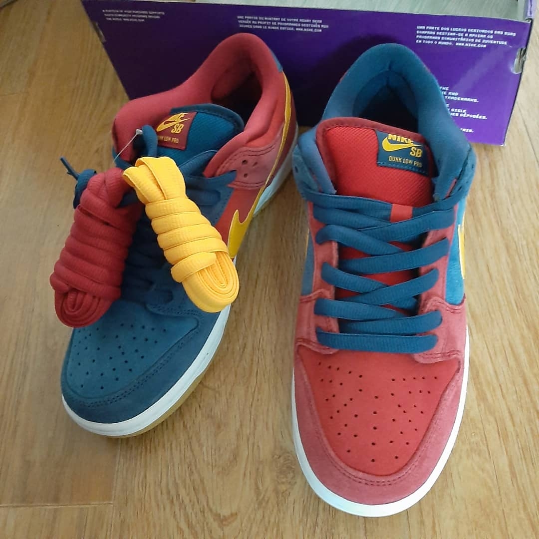 Nike SB Dunk Low Pro Premium Barcelona 착용 스타일 - 1