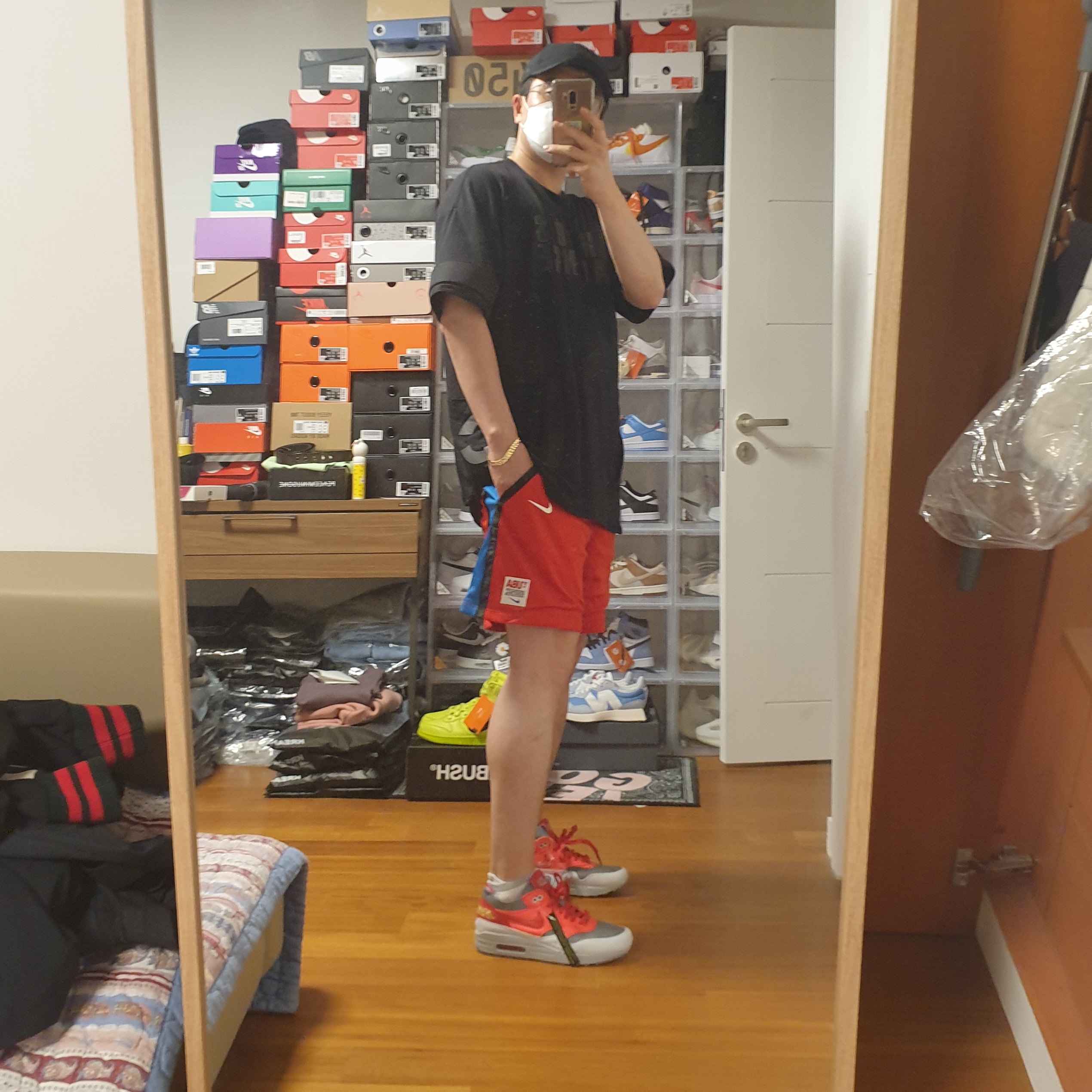 Nike x Undercover NRG Mesh Shorts Red Black - Asia, Nike x Drake Nocta NRG AU L91 Cap 착용 스타일 - 3