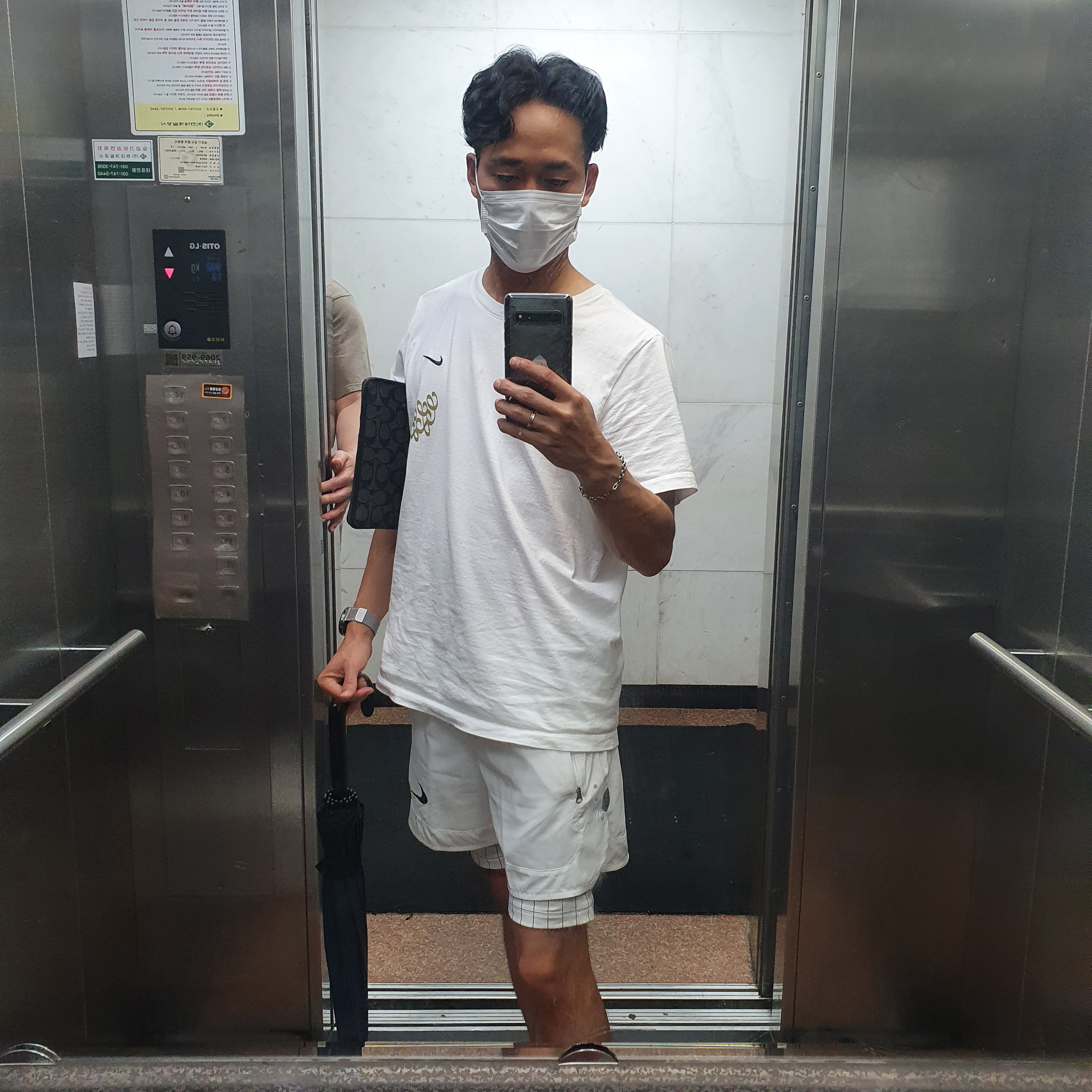 Nike x Off-White NRG Shorts White 착용 스타일