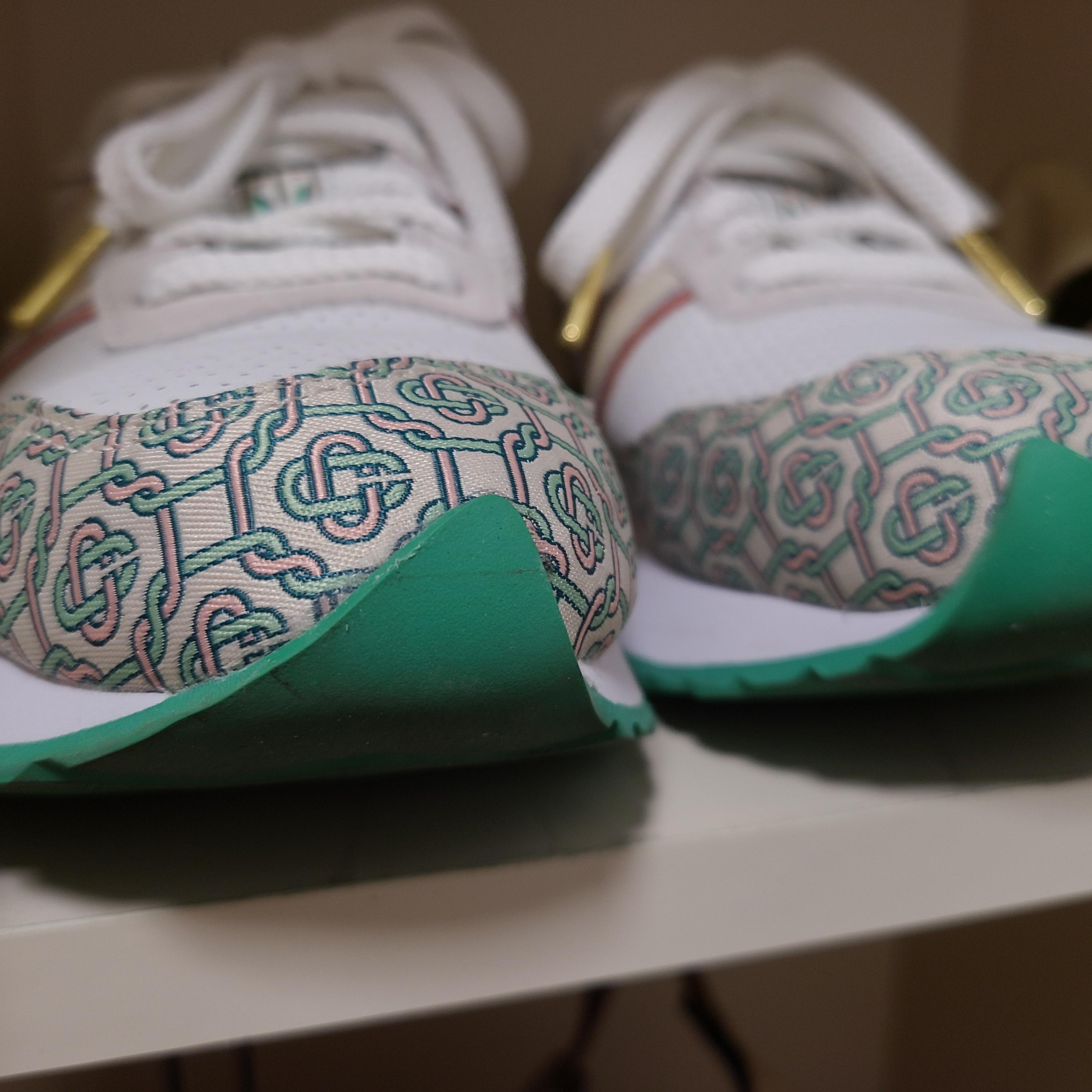 New Balance x Casablanca 237 Idealist Monogram White Green 착용 스타일 - 3