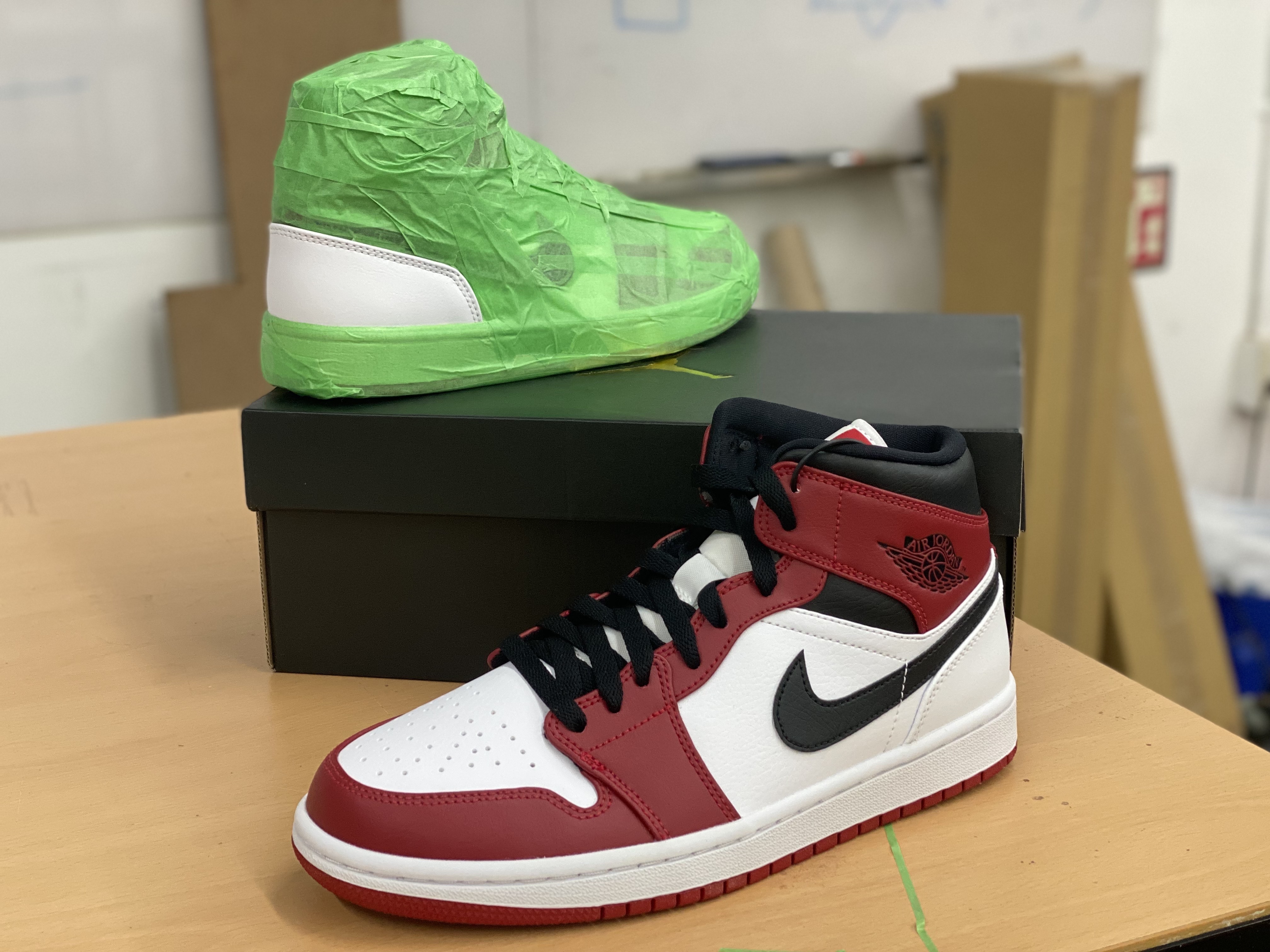 Jordan 1 Mid Chicago 2020, Jordan 1 Retro High OG Chicago 2015 착용 스타일 - 2