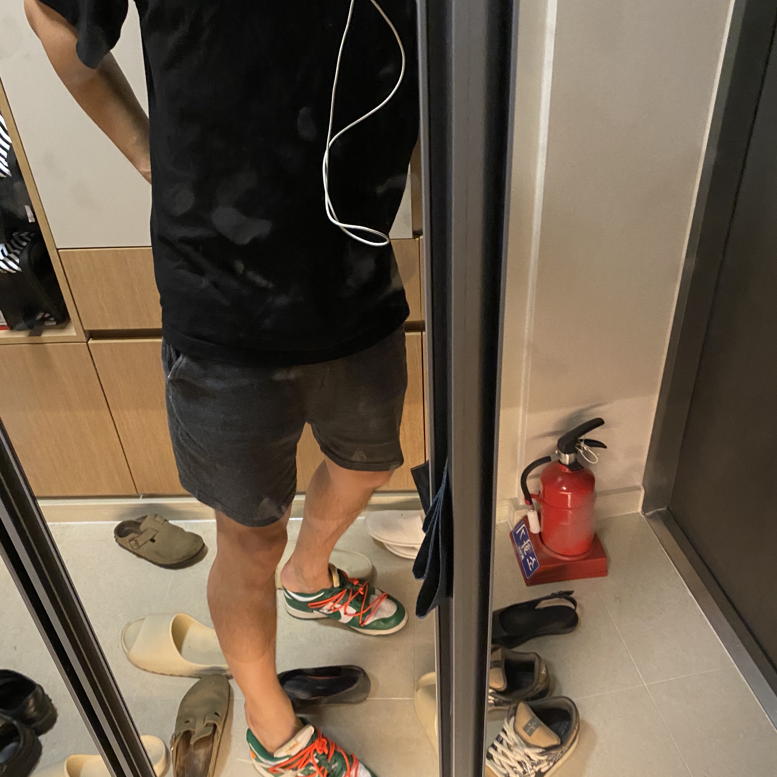 Nike x Off-White Dunk Low Pine Green, Nike x Travis Scott SB Dunk Low 착용 스타일