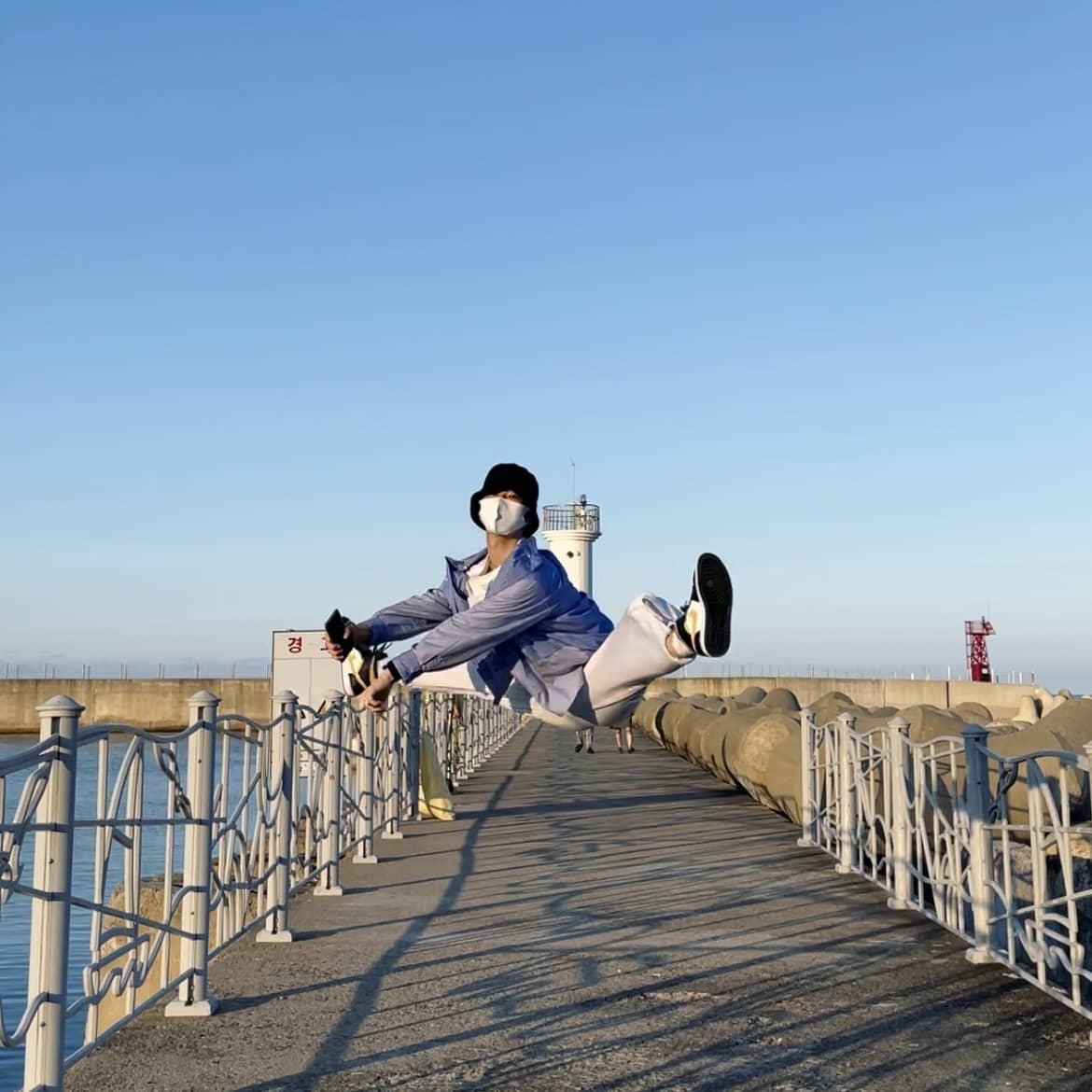 Jordan 1 Mid Pollen 착용 스타일 - 2