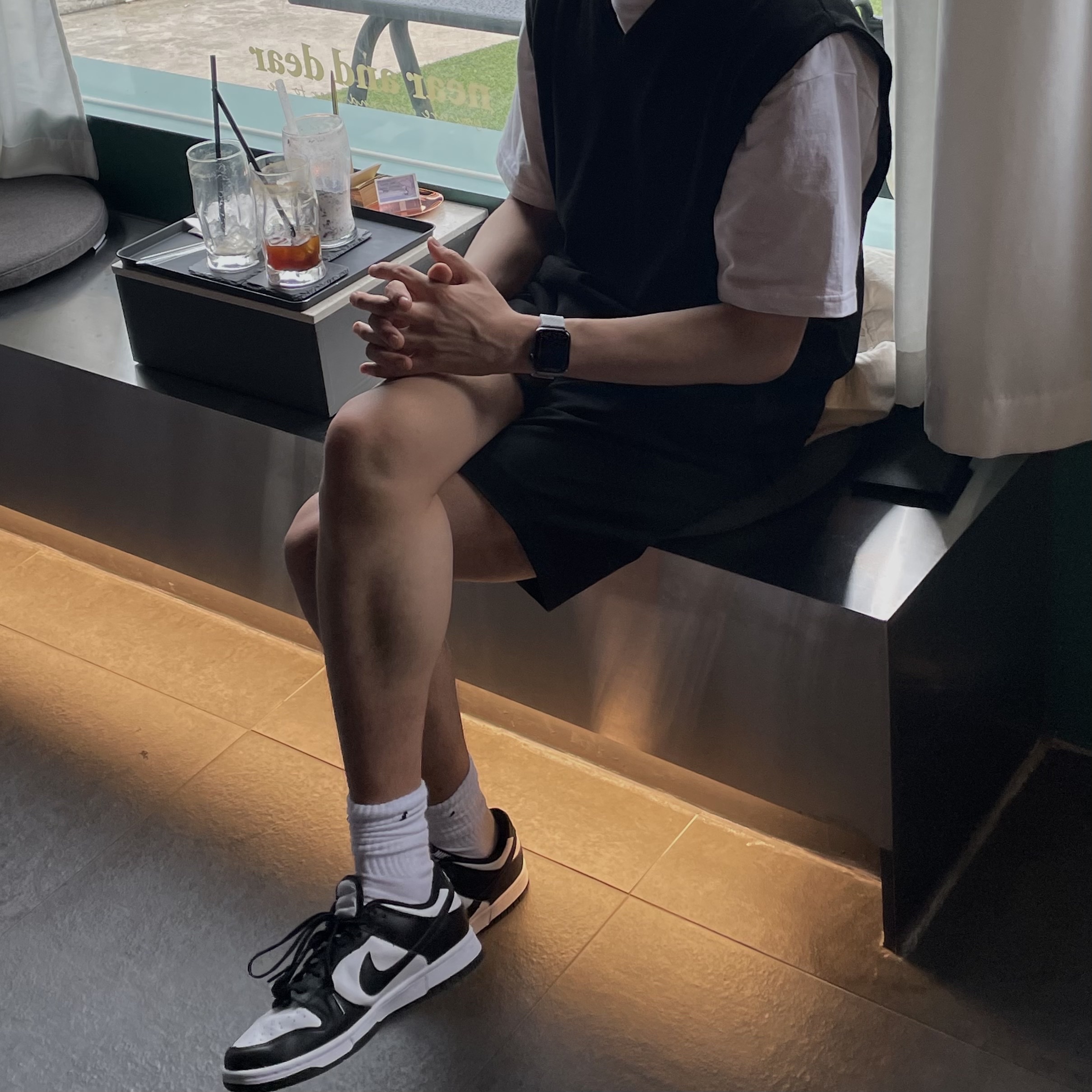 Nike Dunk Low Retro Black 착용 스타일