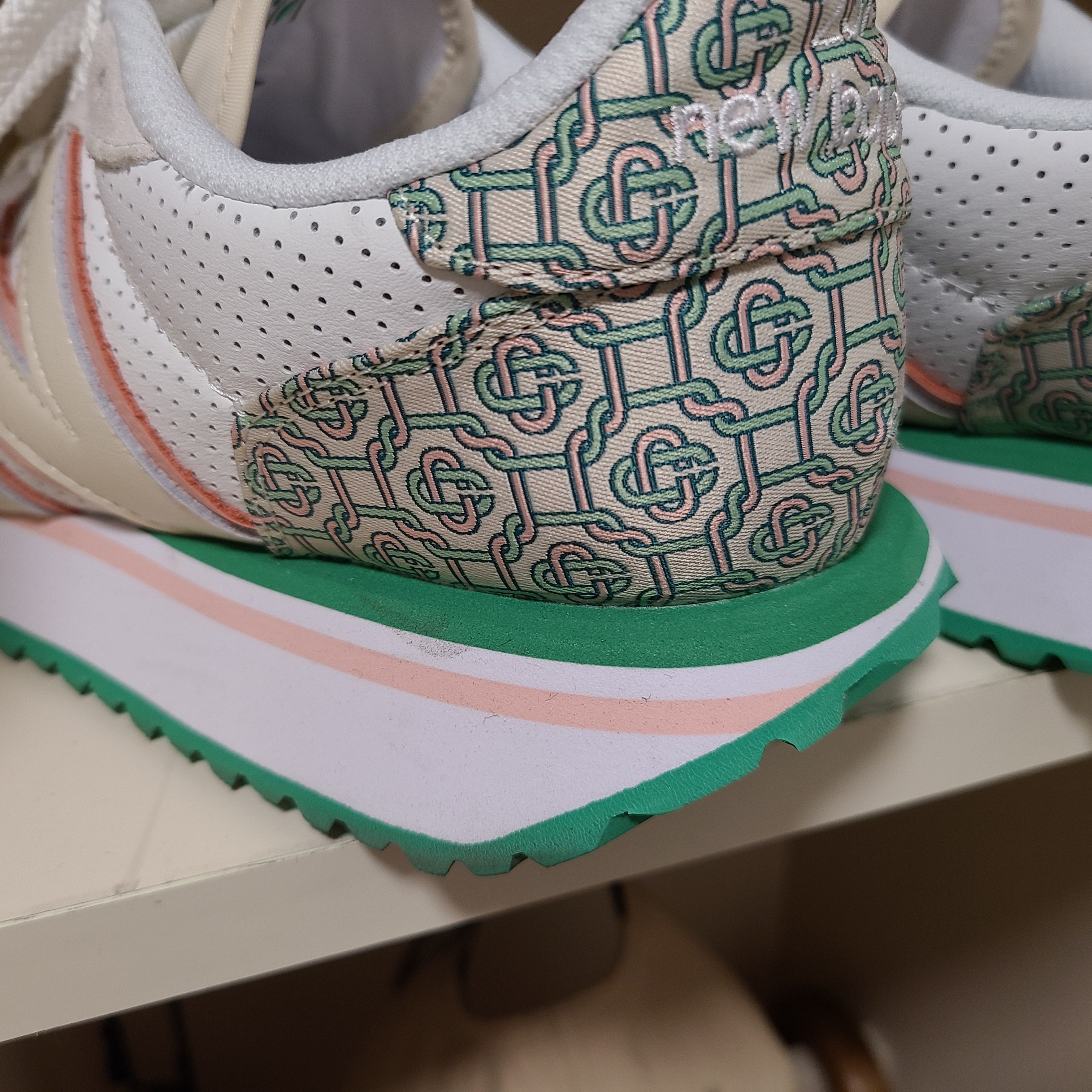 New Balance x Casablanca 237 Idealist Monogram White Green 착용 스타일 - 4