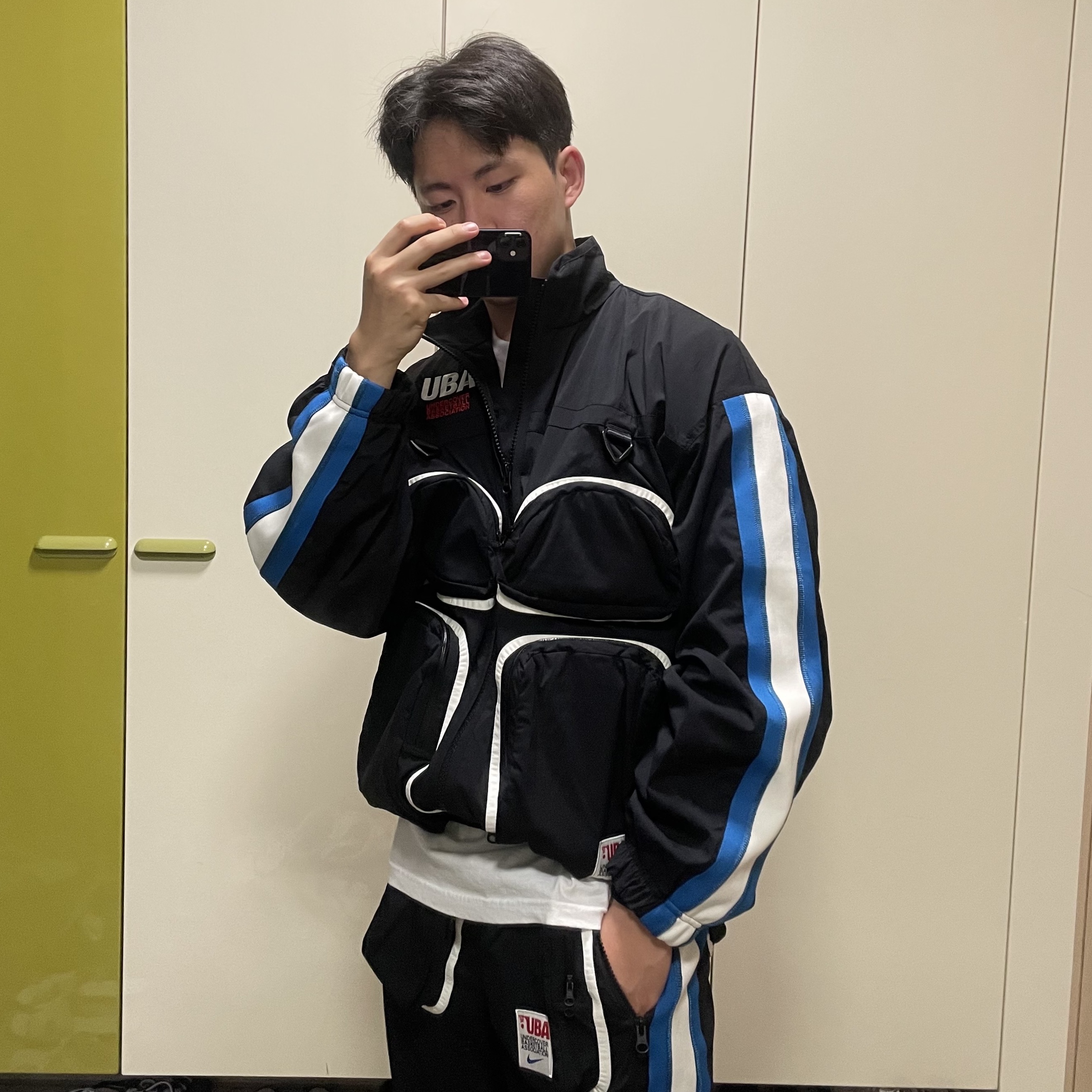 Nike x Undercover NRG Track Suit Black - Asia 착용 스타일