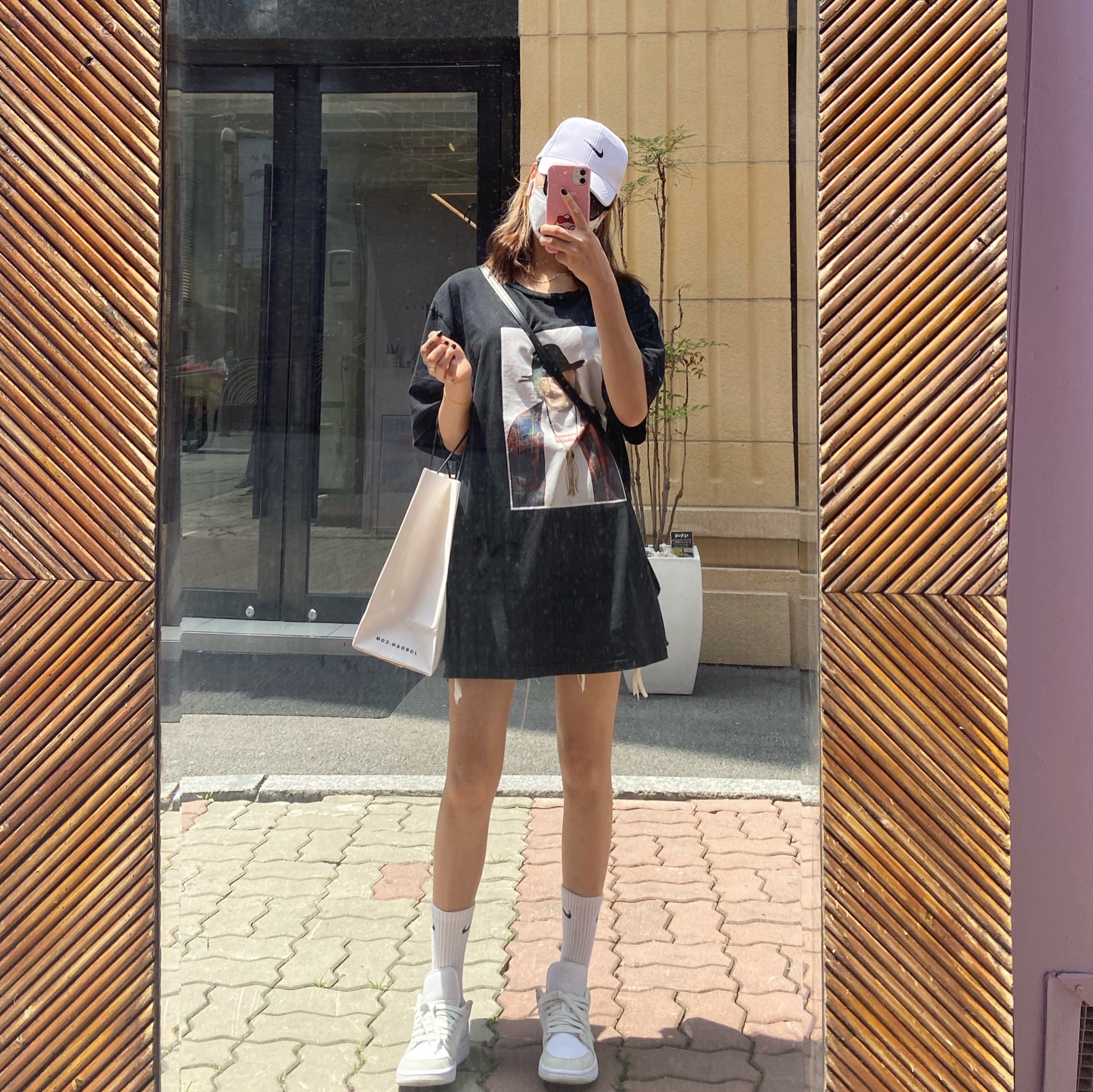 (W) Jordan 1 Low Spruce Aura 착용 스타일
