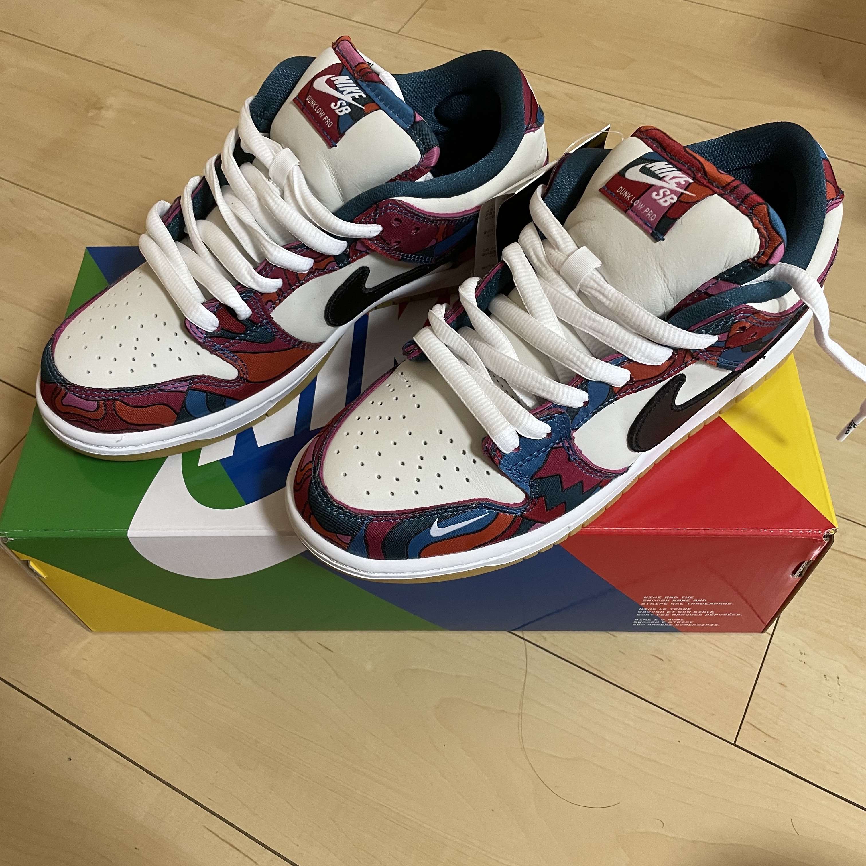 Nike x Parra SB Dunk Low Pro Abstract Art 착용 스타일 - 1