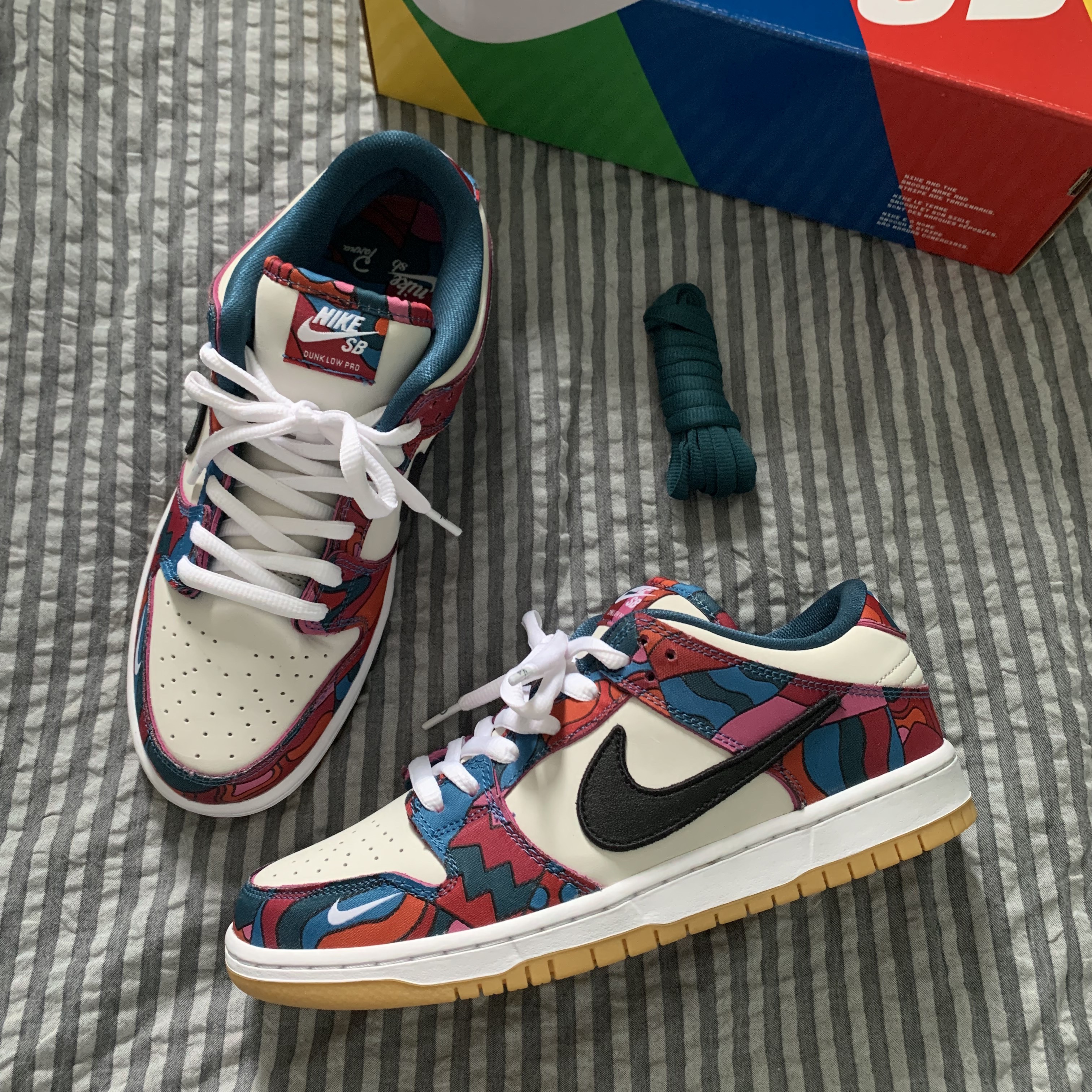 Nike x Parra SB Dunk Low Pro Abstract Art 착용 스타일 - 1