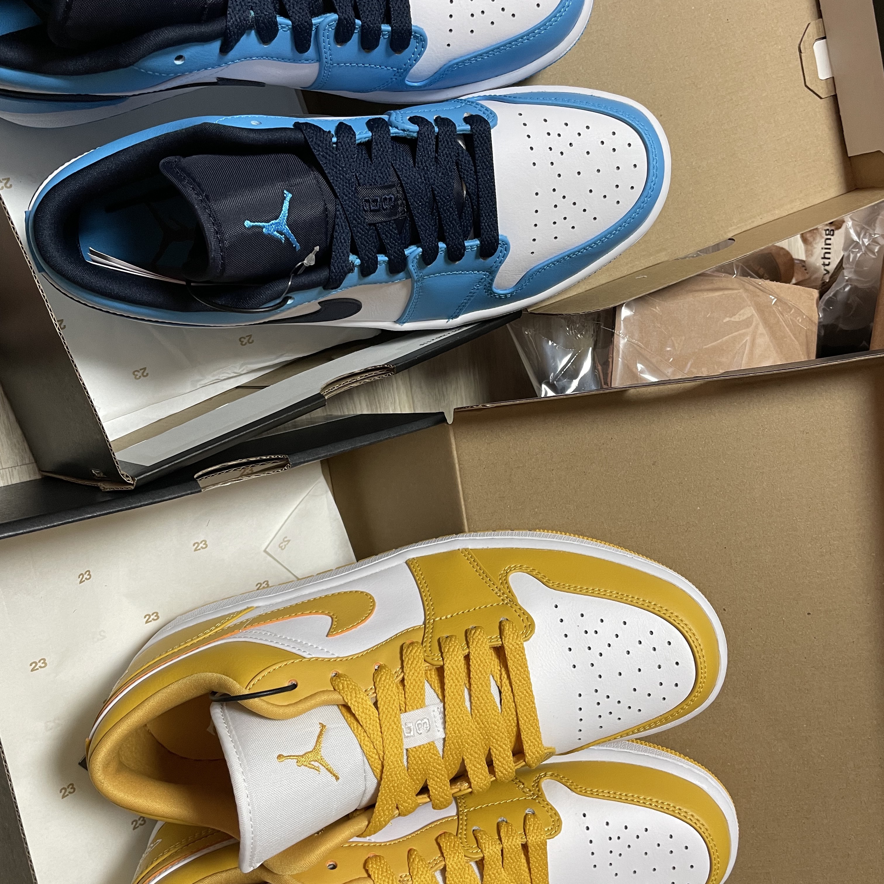 Jordan 1 Low Dark Powder Blue, Jordan 1 Low Pollen 착용 스타일