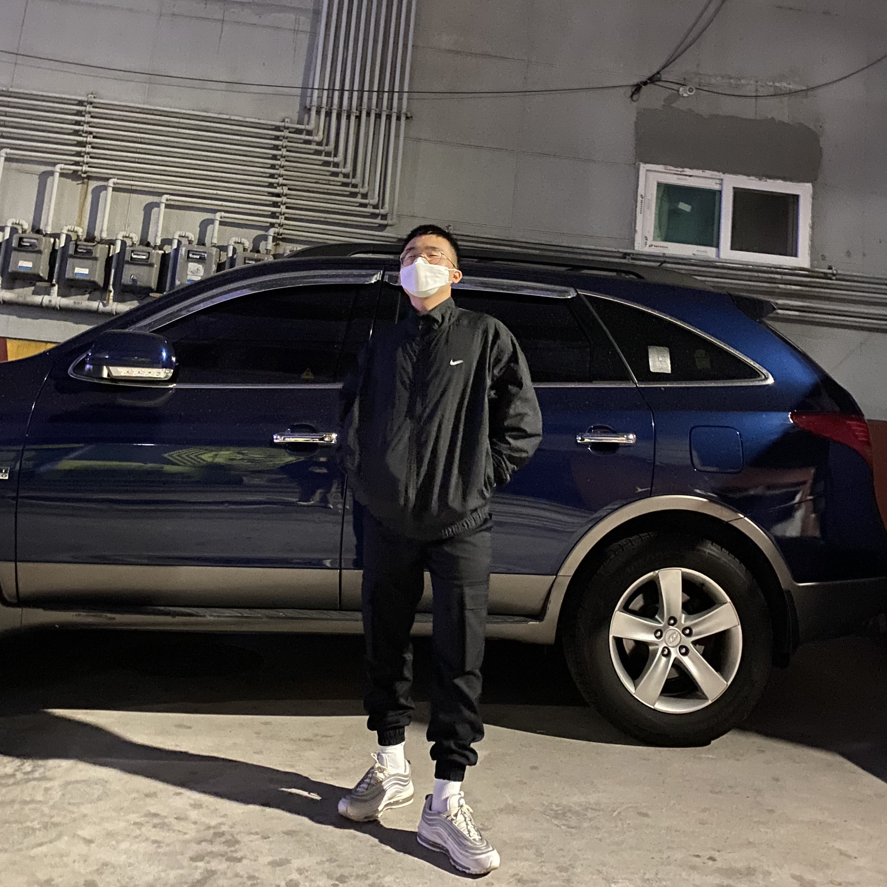 Nike M NRG Track Jacket Black 착용 스타일