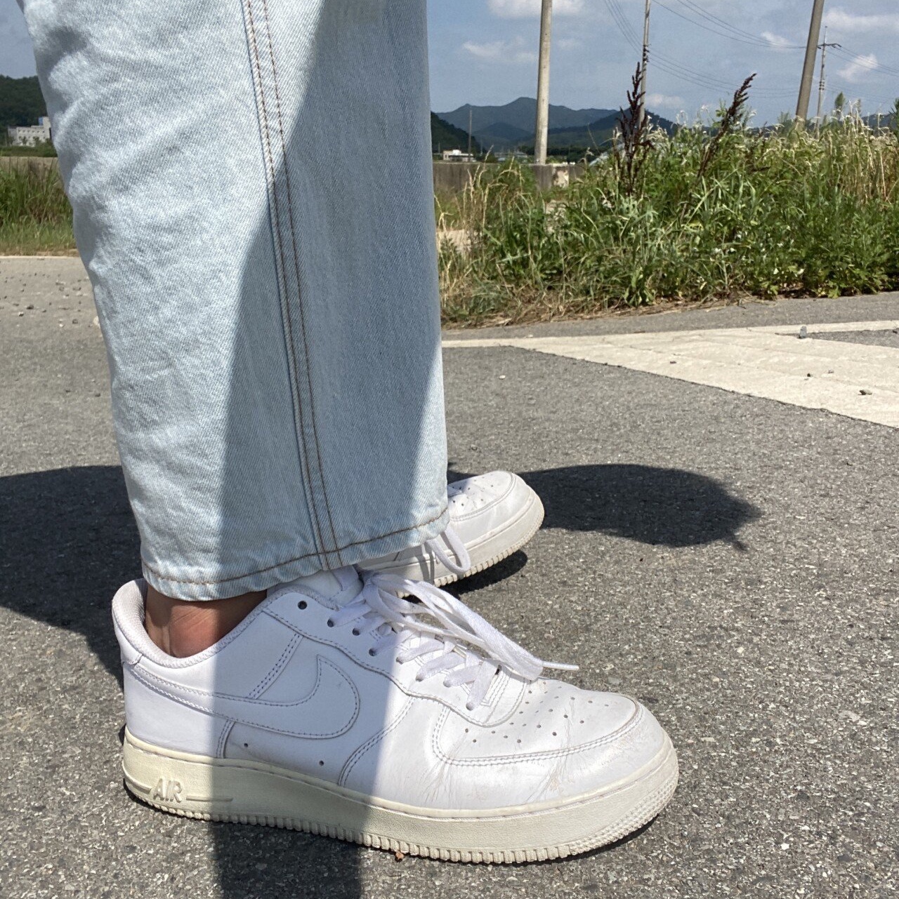Nike Air Force 1 '07 Low White 착용 스타일 - 1