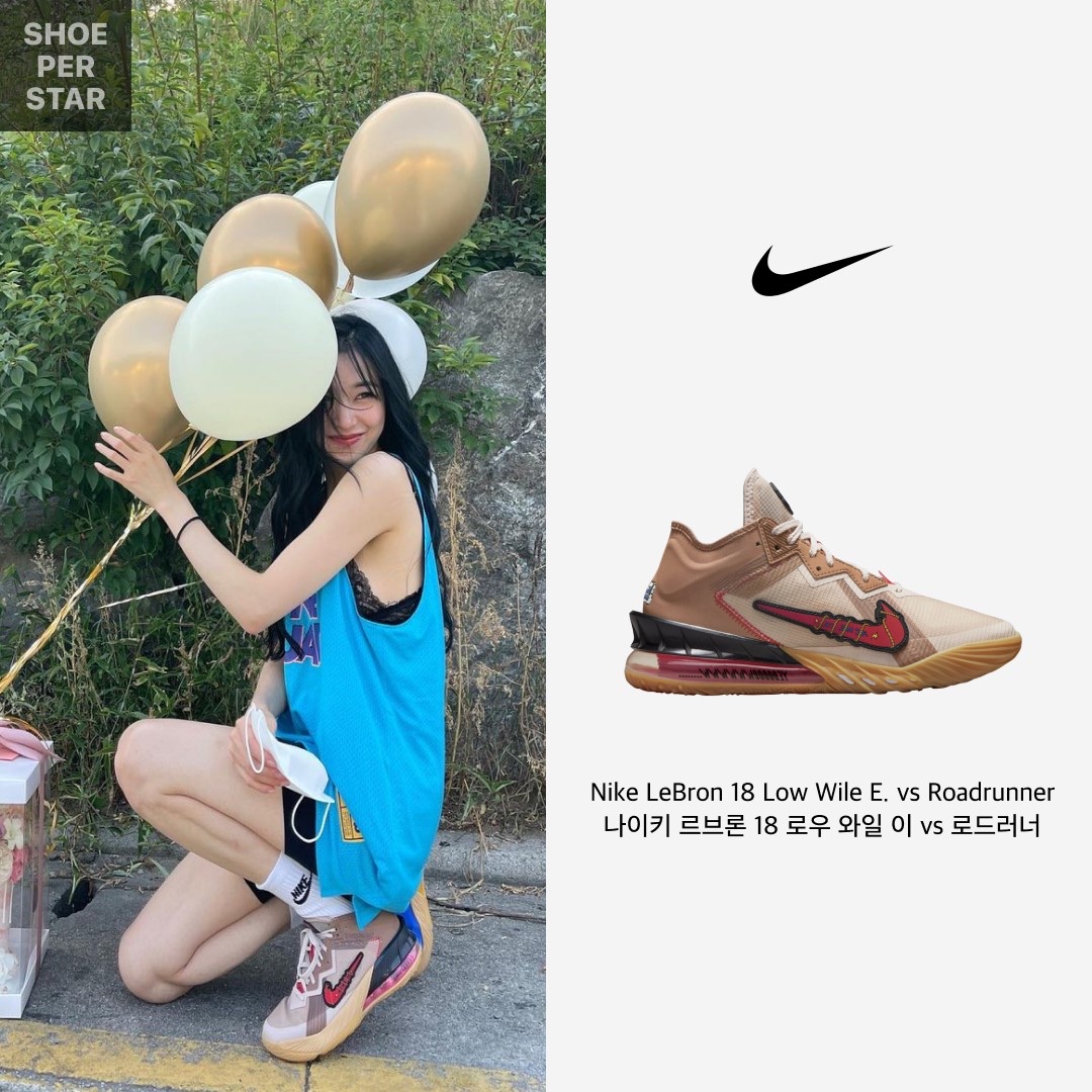 Nike LeBron 18 Low Wile E. vs Roadrunner 착용 스타일 - 1